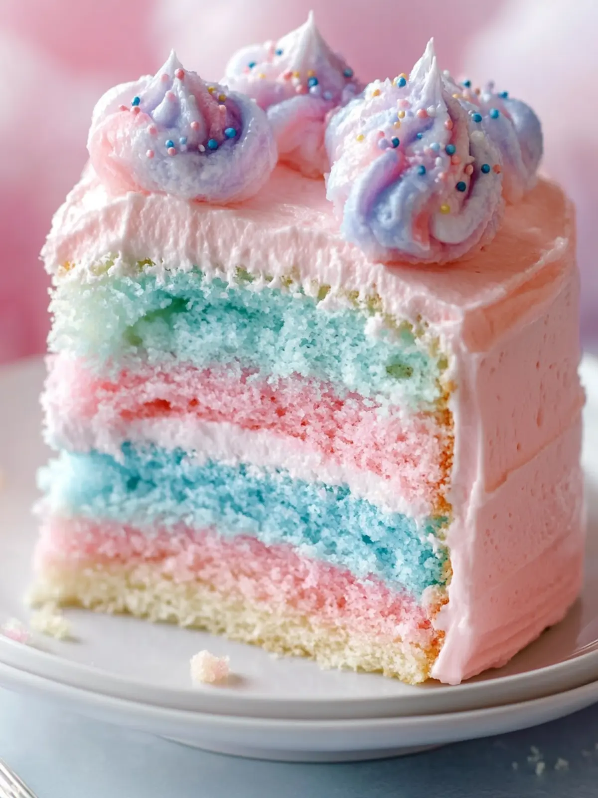 Best Cotton Candy Cake Recipe for Magical Celebrations 2 Best Cotton Candy Cake Recipe