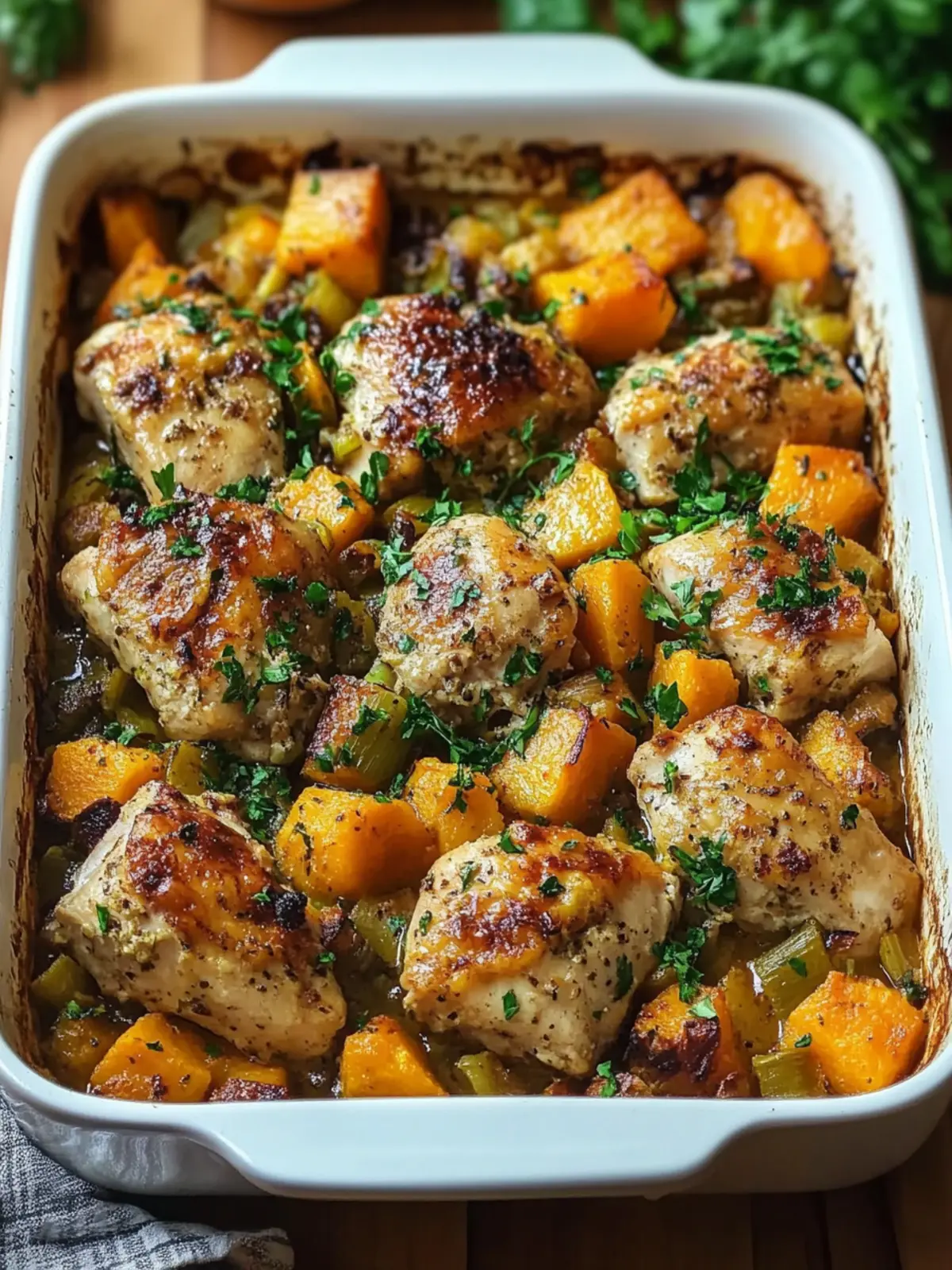 Cozy Roasted Chicken Leek and Butternut Squash Bake Delight 3 Roasted Chicken Leek and Butternut Squash Bake