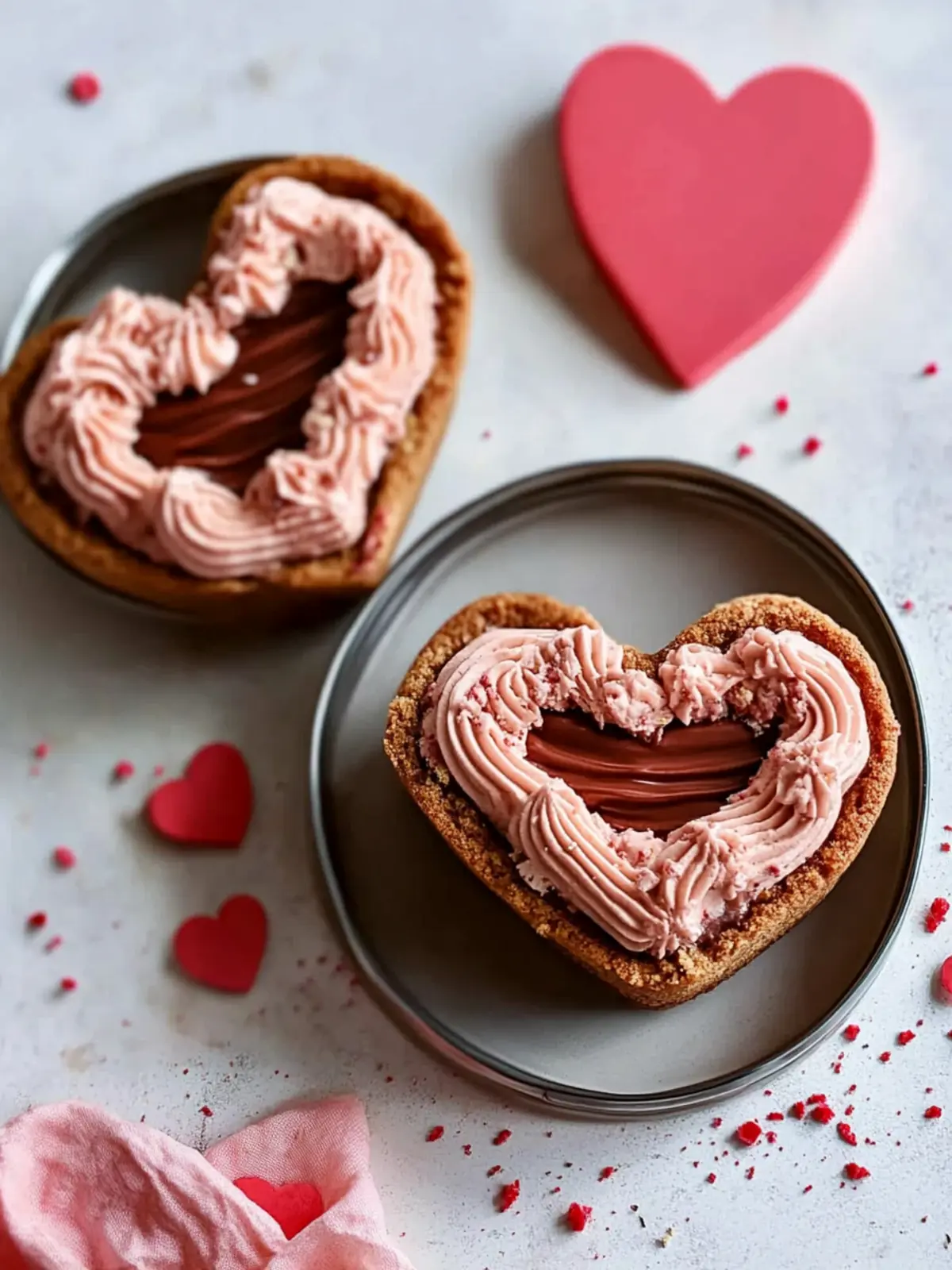 Heart Nutella Stuffed Cookie Cake for a Sweet Valentine's Surprise 3 Heart Nutella Stuffed Cookie Cake