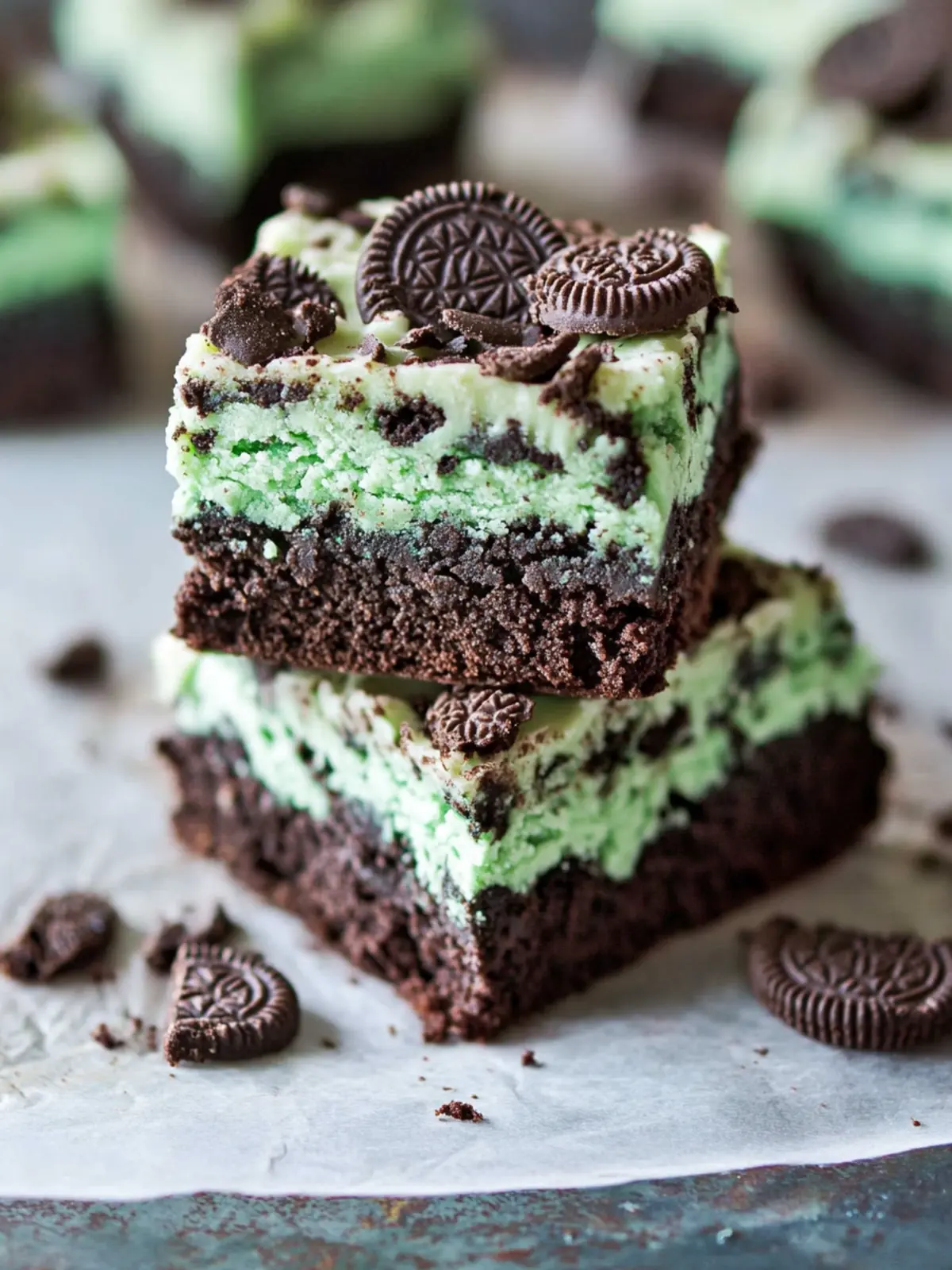 Decadent Triple Layer Fudgy Mint Oreo Brownies to Savor 2 Triple Layer Fudgy Mint Oreo Brownies