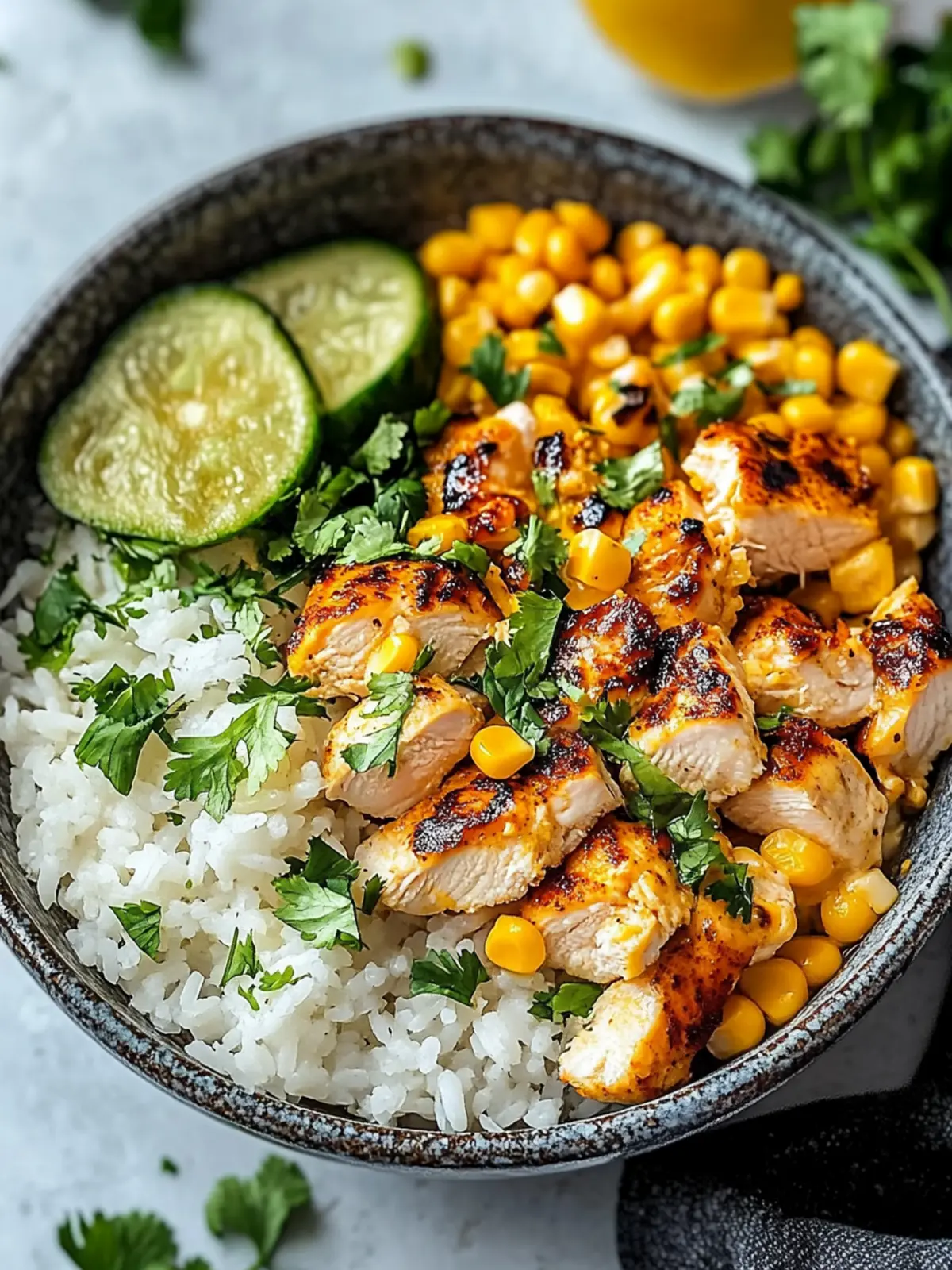 Delicious Street Corn Chicken Rice Bowl for Quick Weeknight Dinners 3 Street Corn Chicken Rice Bowl