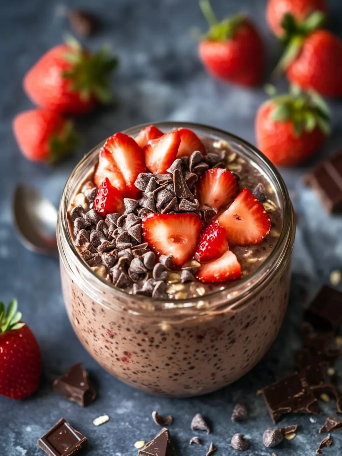 Decadent Chocolate Strawberry Overnight Oats You’ll Crave Daily 2 Decadent Chocolate Strawberry Overnight Oats