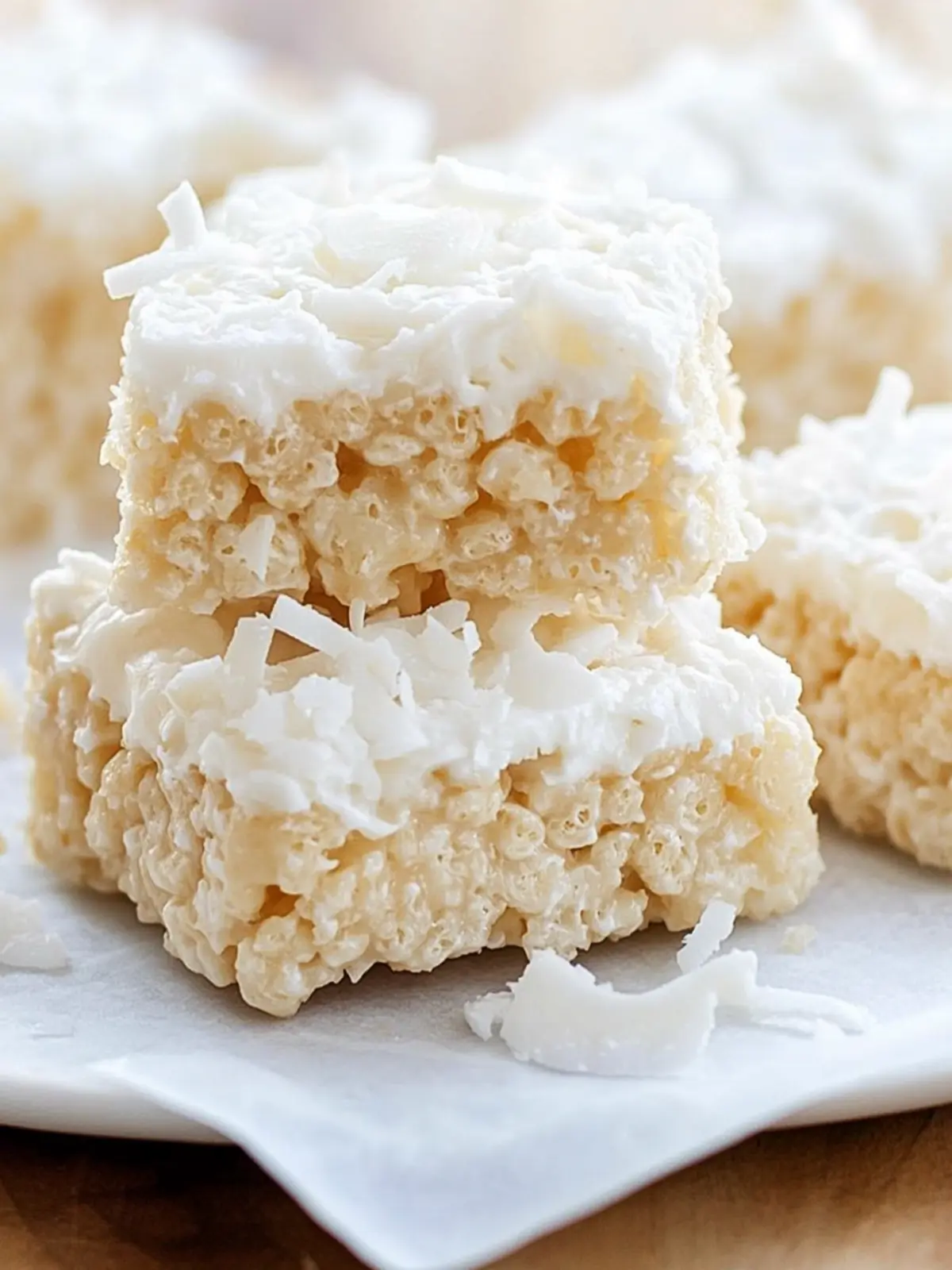 Coconut Lover's Rice Krispy Treats with a Tropical Twist 2 Coconut Lover's Rice Krispy Treats
