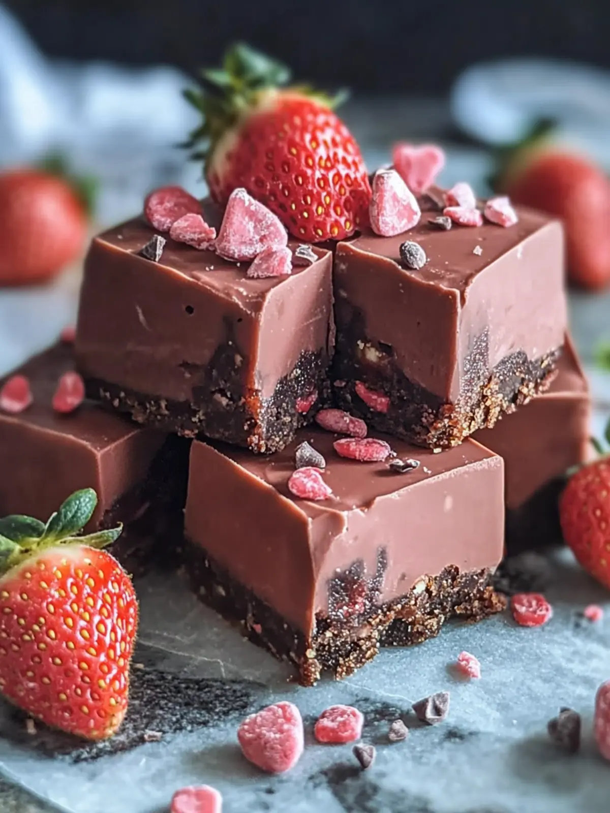Irresistible Chocolate Covered Strawberry Fudge Recipe Easy Treat 4 Chocolate Covered Strawberry Fudge Recipe Easy Valentine’s Day Treat