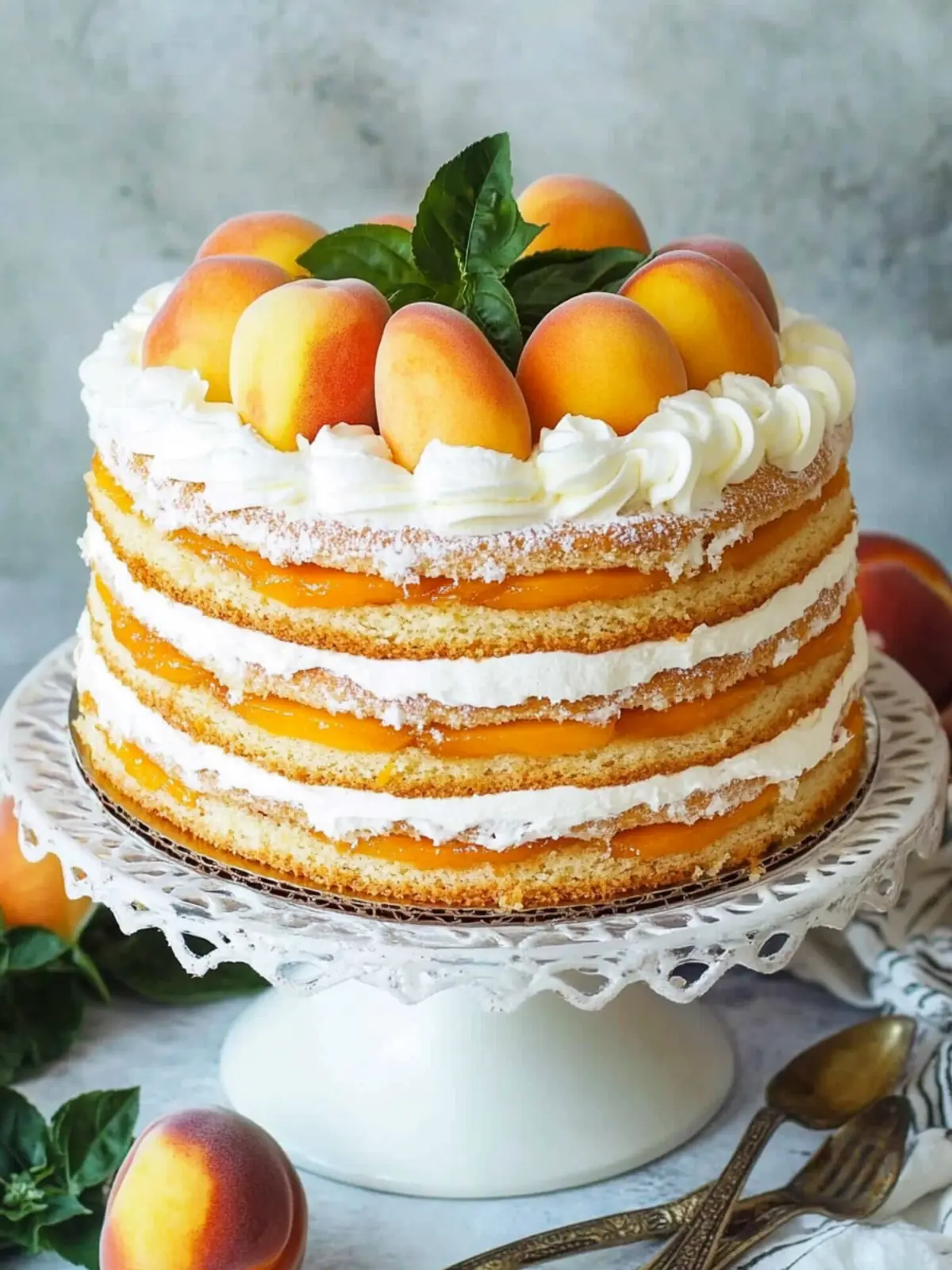 Russian Peach Cake Recipe (Video) – A Summer Slice of Heaven 2 Russian Peach Cake Recipe (video)