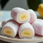 Banana Mochi Bliss: Chewy Coconut-Covered Delights 2 Banana Mochi