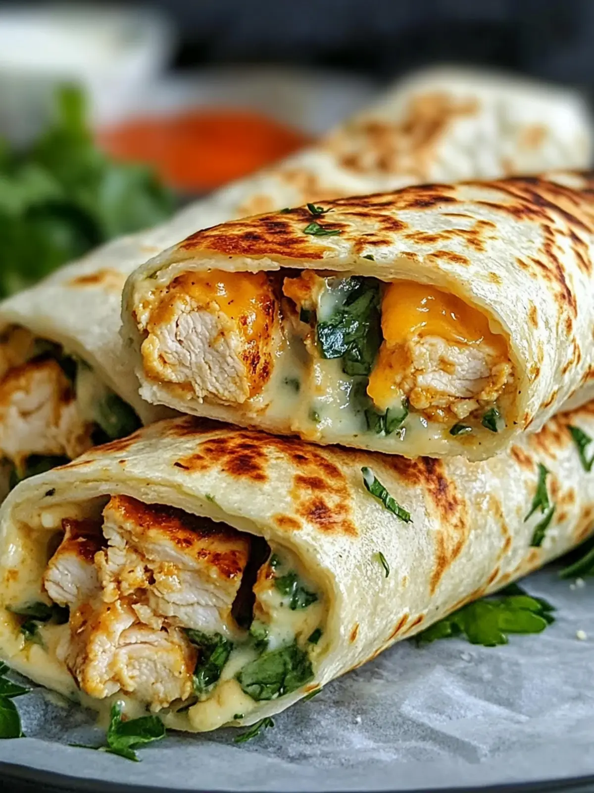 Low Carb Cheesy Garlic Chicken Wraps That Won't Disappoint 3 Low Carb Cheesy Garlic Chicken Wraps
