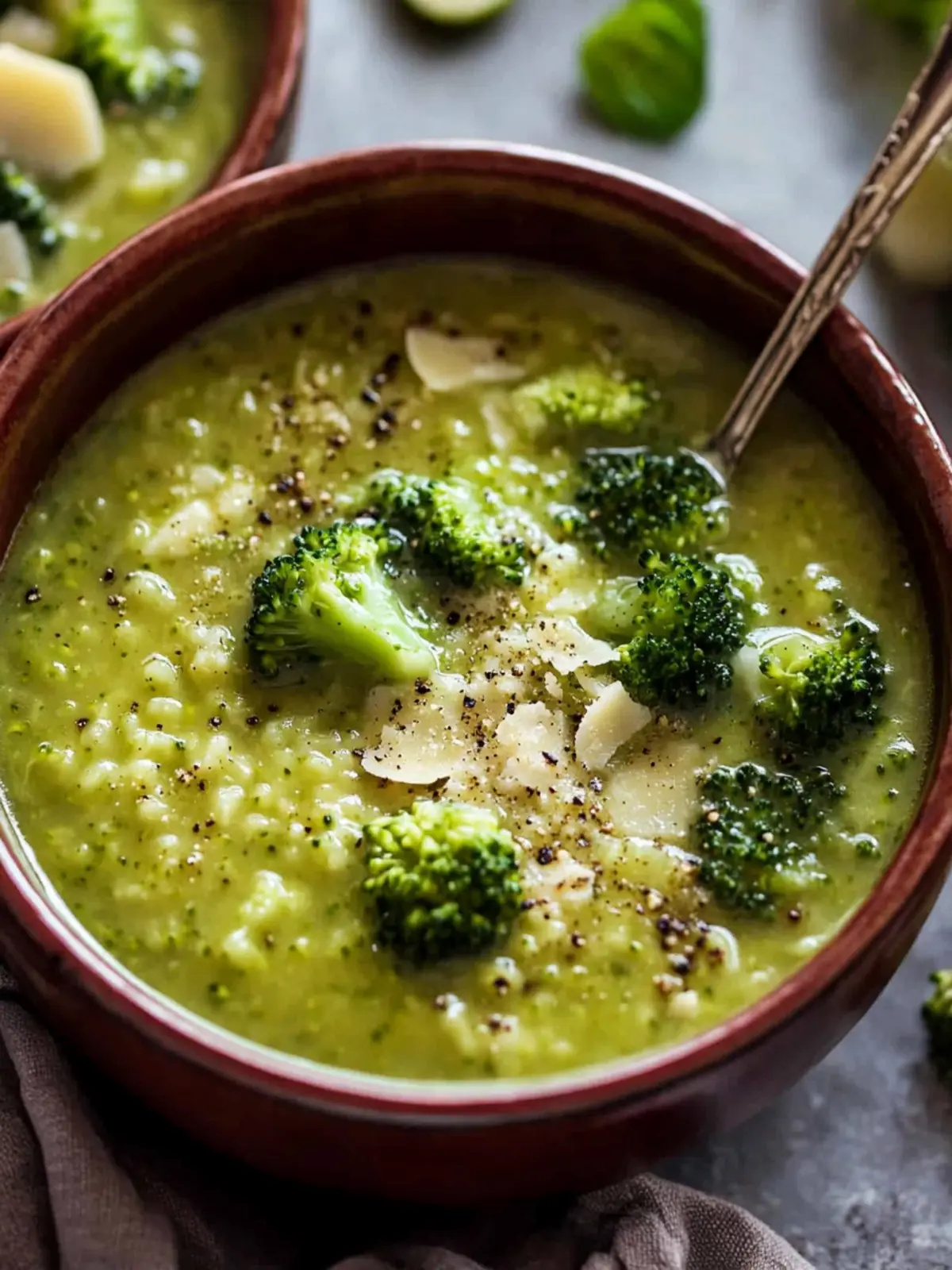 Garlic Italian Broccoli Soup - Comfort in Every Spoonful 4 Garlic Italian Broccoli Soup