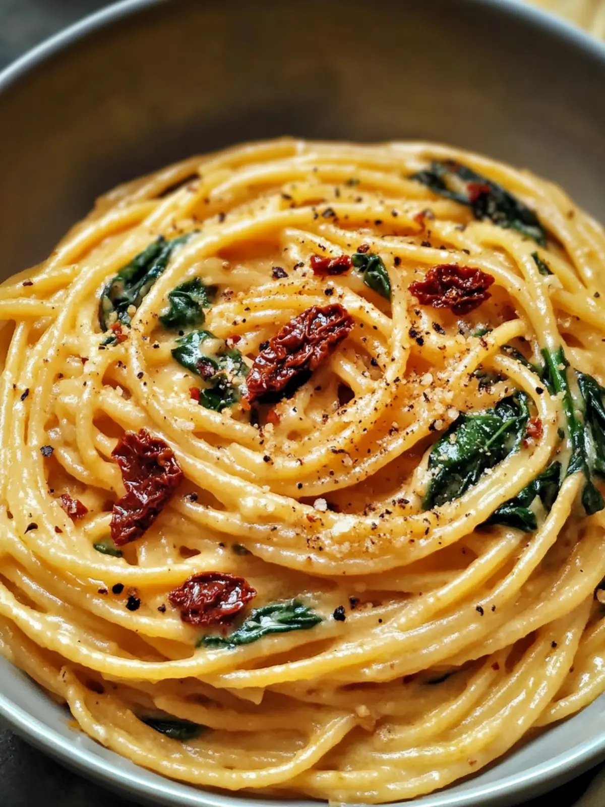 Irresistible Spaghetti & Spinach with Sun-Dried Tomato Cream Sauce 4 Spaghetti & Spinach with Sun-Dried Tomato Cream Sauce: An Incredible Ultimate Recipe