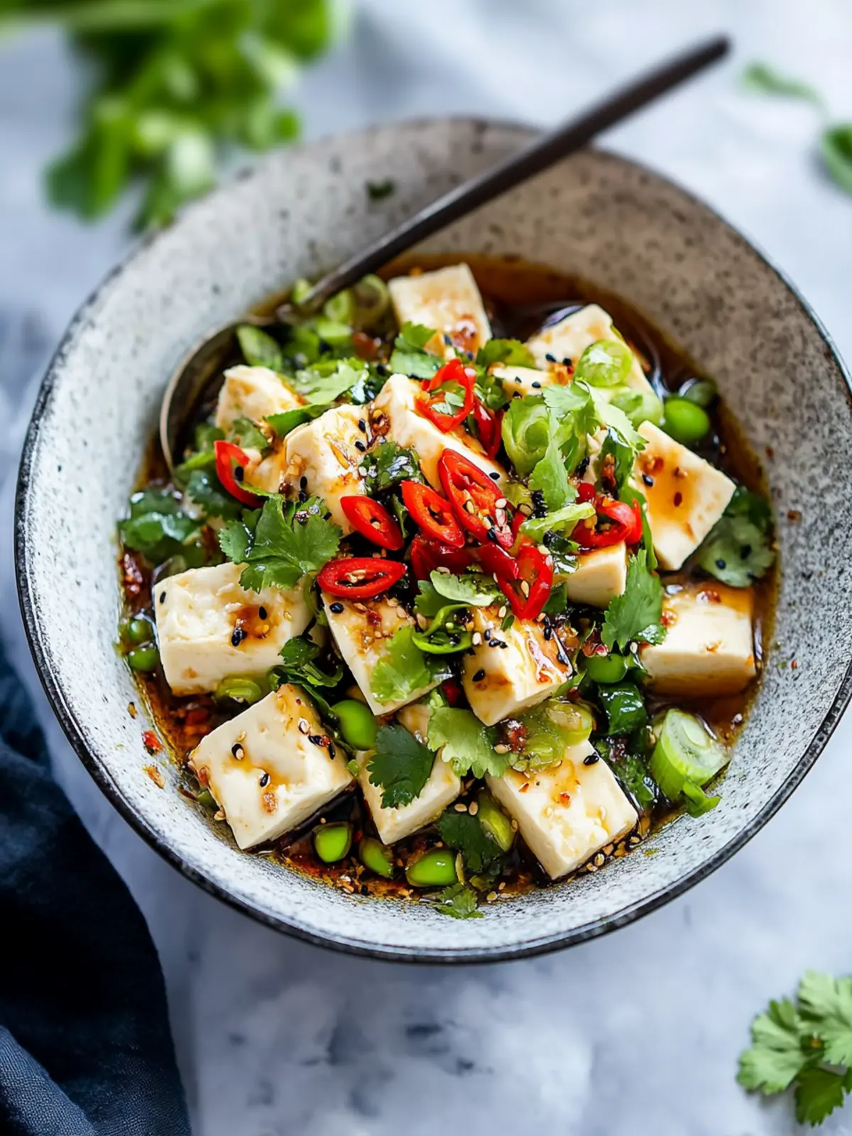 Delightful Chinese Cold Tofu Salad for a Refreshing Summer Bite 5 Chinese Cold Tofu Salad