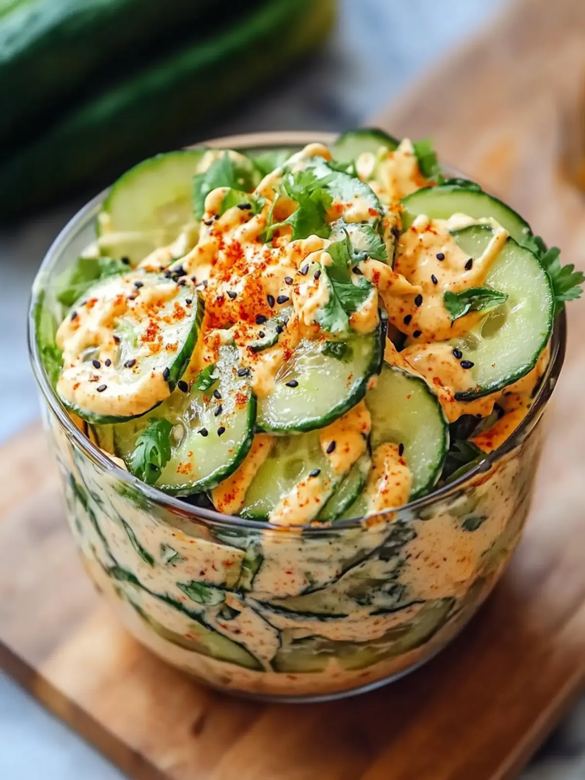 Creamy Asian Cucumber Salad Bowl Recipe – Fresh & No-Cook Delight 2 Creamy Asian Cucumber Salad Bowl Recipe