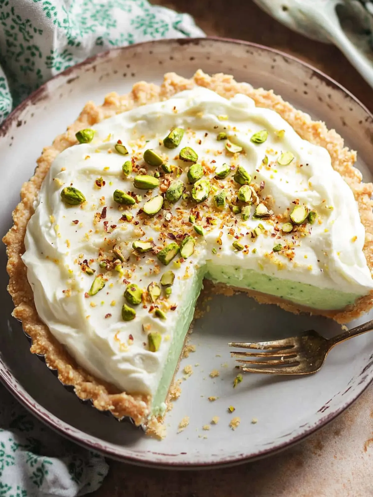 Creamy Coconut Pistachio Pie: No-Bake Delight for Everyone 3 Coconut Pistachio Pie