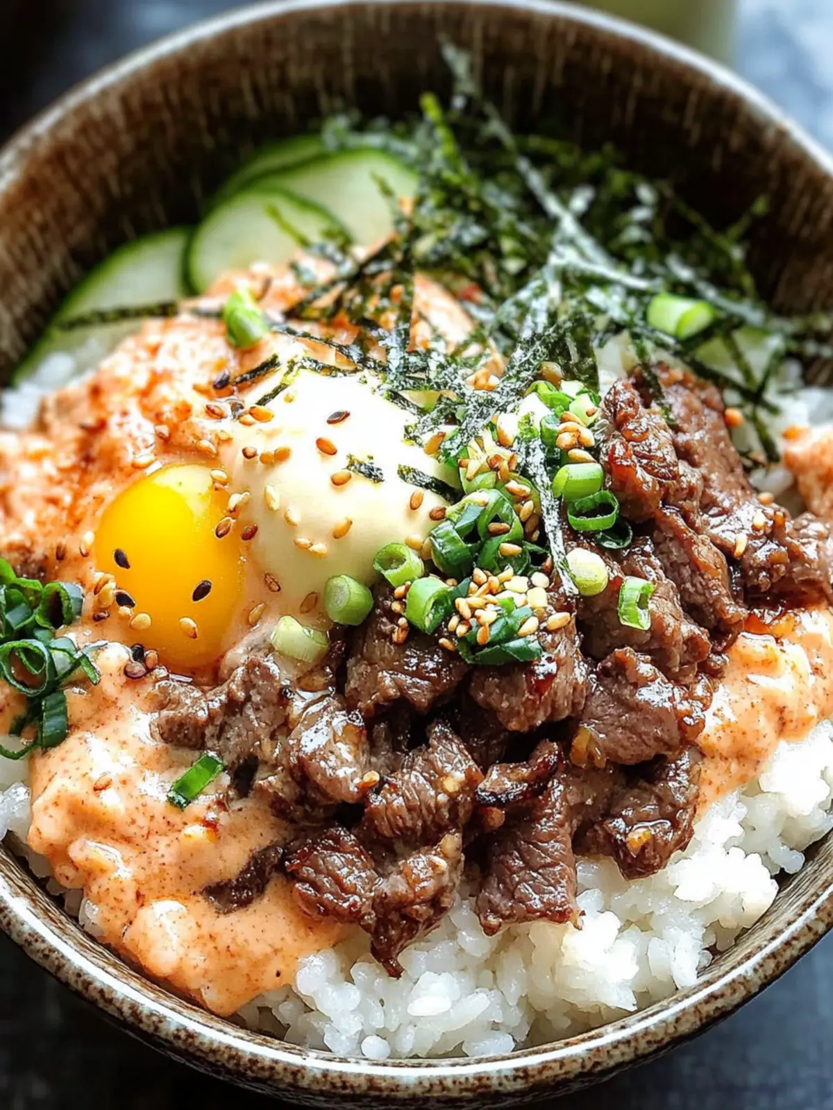 Beef Mentaiko Rice Bowl: A Creamy Spicy Comfort Dish 4 Beef Mentaiko Rice Bowl