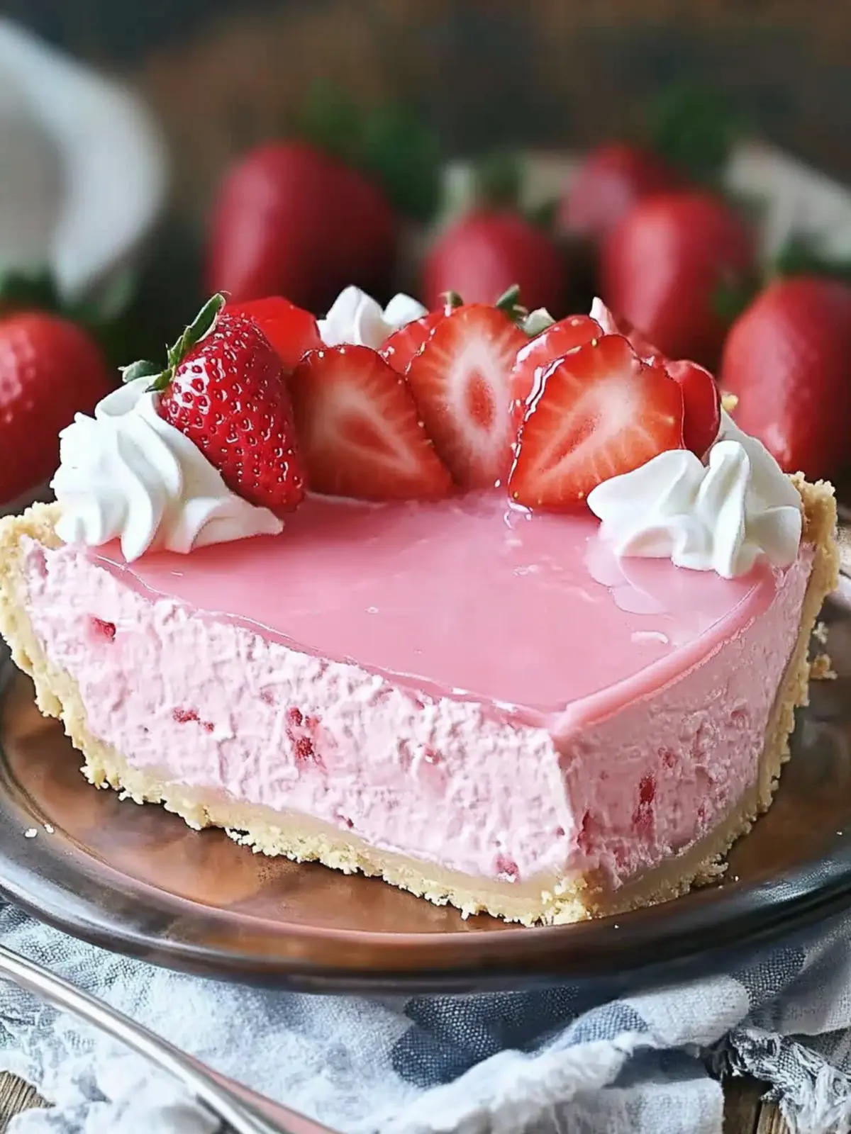 Irresistible Strawberry Cream Cheese Jello Pie: No-Bake Bliss 2 Strawberry Cream Cheese Jello Pie