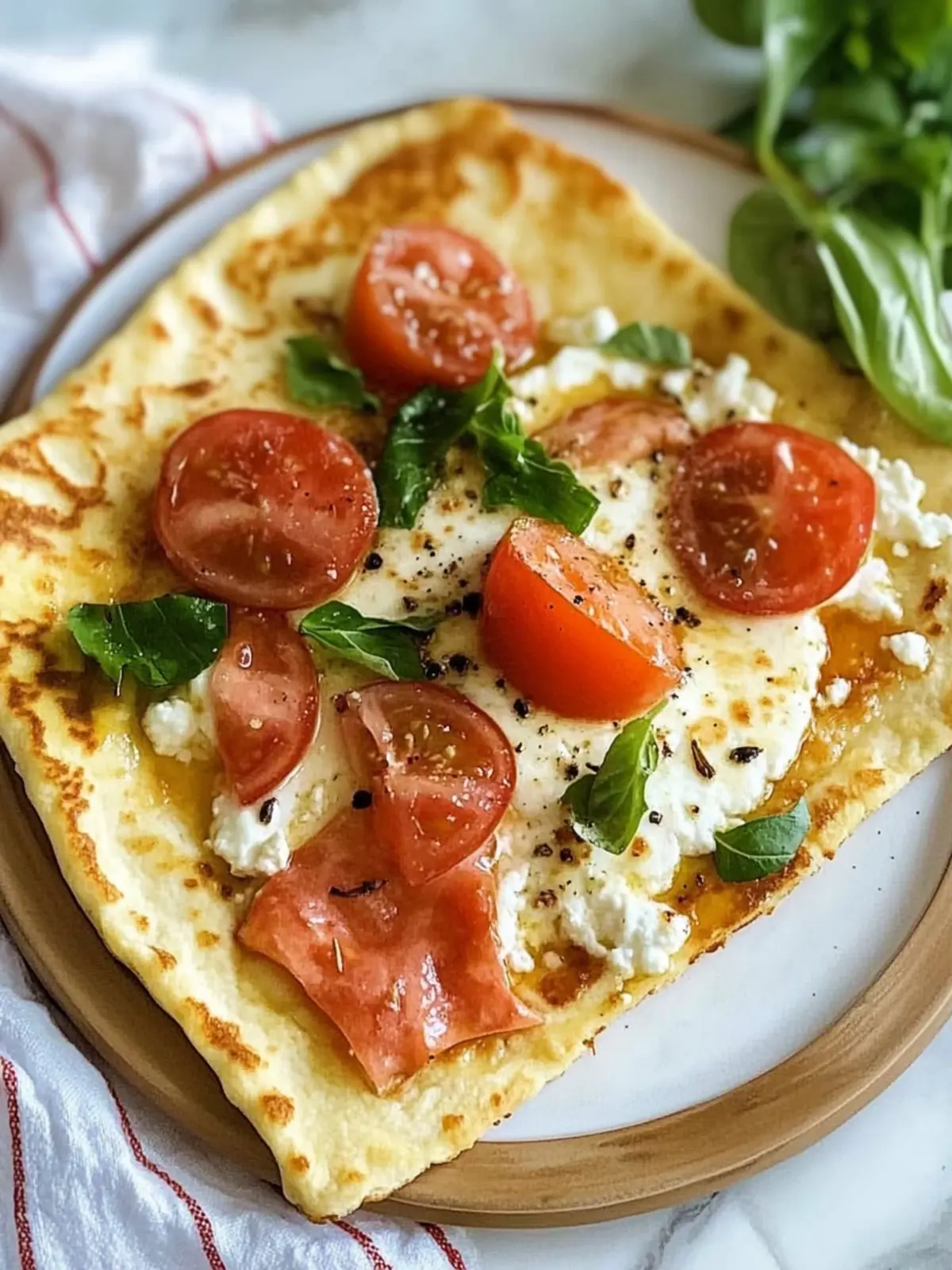 Whip Up This 2 Ingredient High Protein Cottage Cheese Flatbread 4 2 Ingredient High Protein Cottage Cheese Flatbread Recipe