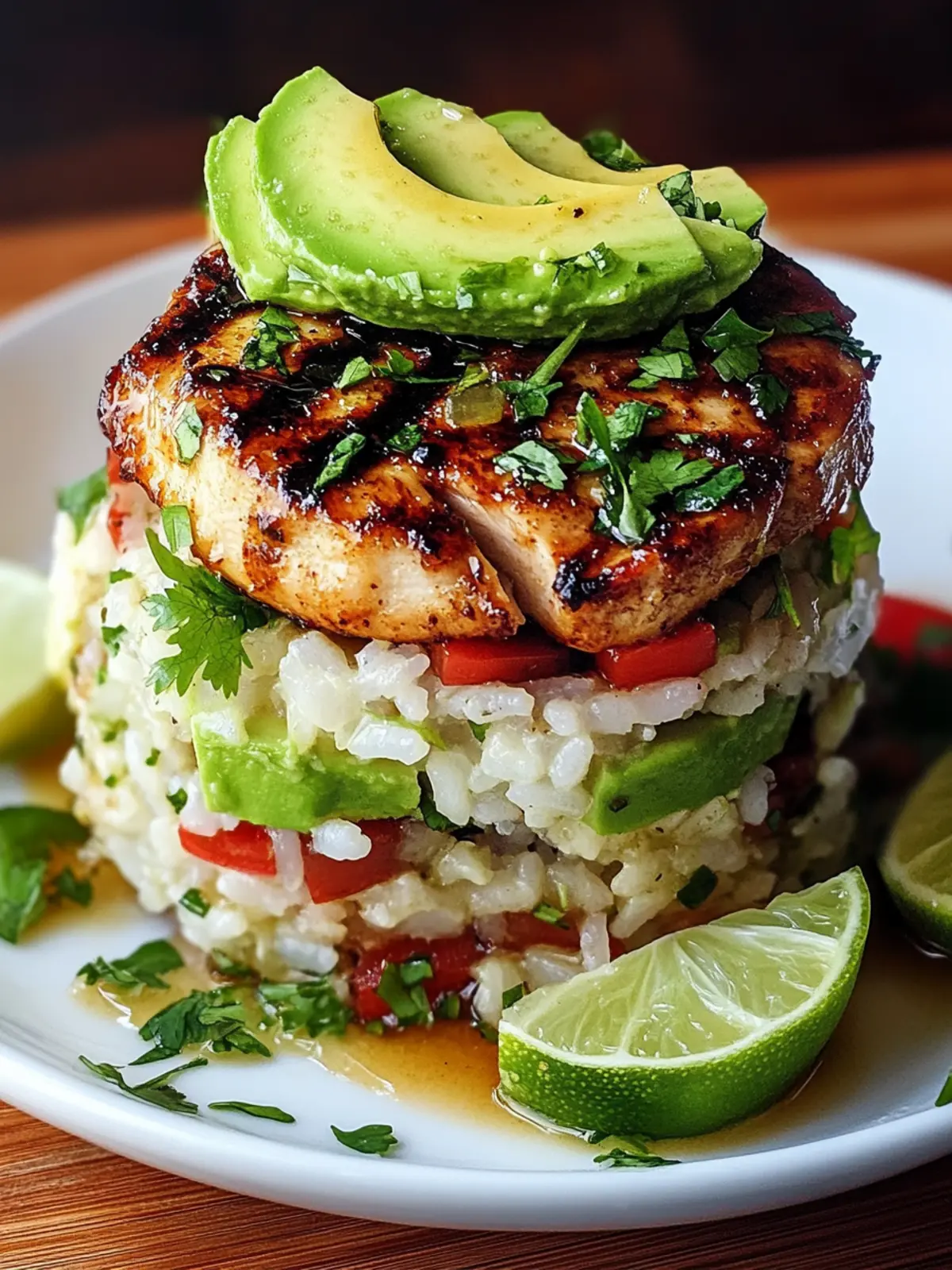 Savor the Flavor: Honey Lime Chicken & Avocado Rice Stack 5 Honey Lime Chicken & Avocado Rice Stack