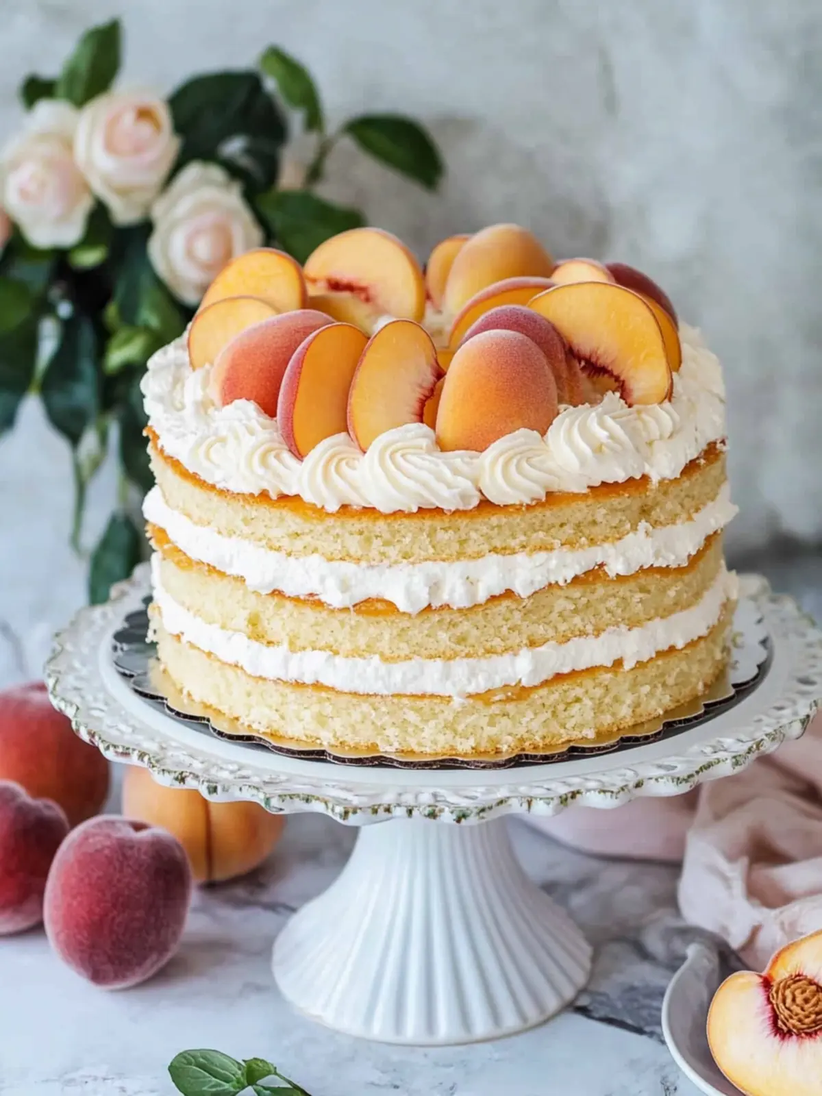 Russian Peach Cake Recipe (Video) – A Summer Slice of Heaven 5 Russian Peach Cake Recipe (video)