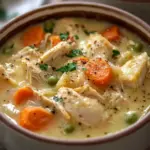 High Protein Chicken Pot Pie Soup for Cozy Nights 6 High Protein Chicken Pot Pie Soup