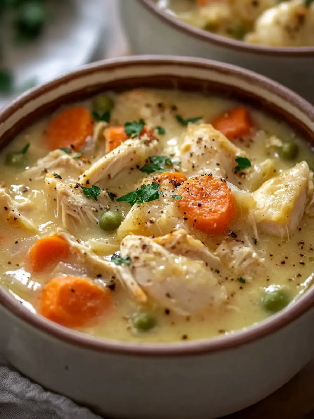 High Protein Chicken Pot Pie Soup for Cozy Nights 5 High Protein Chicken Pot Pie Soup