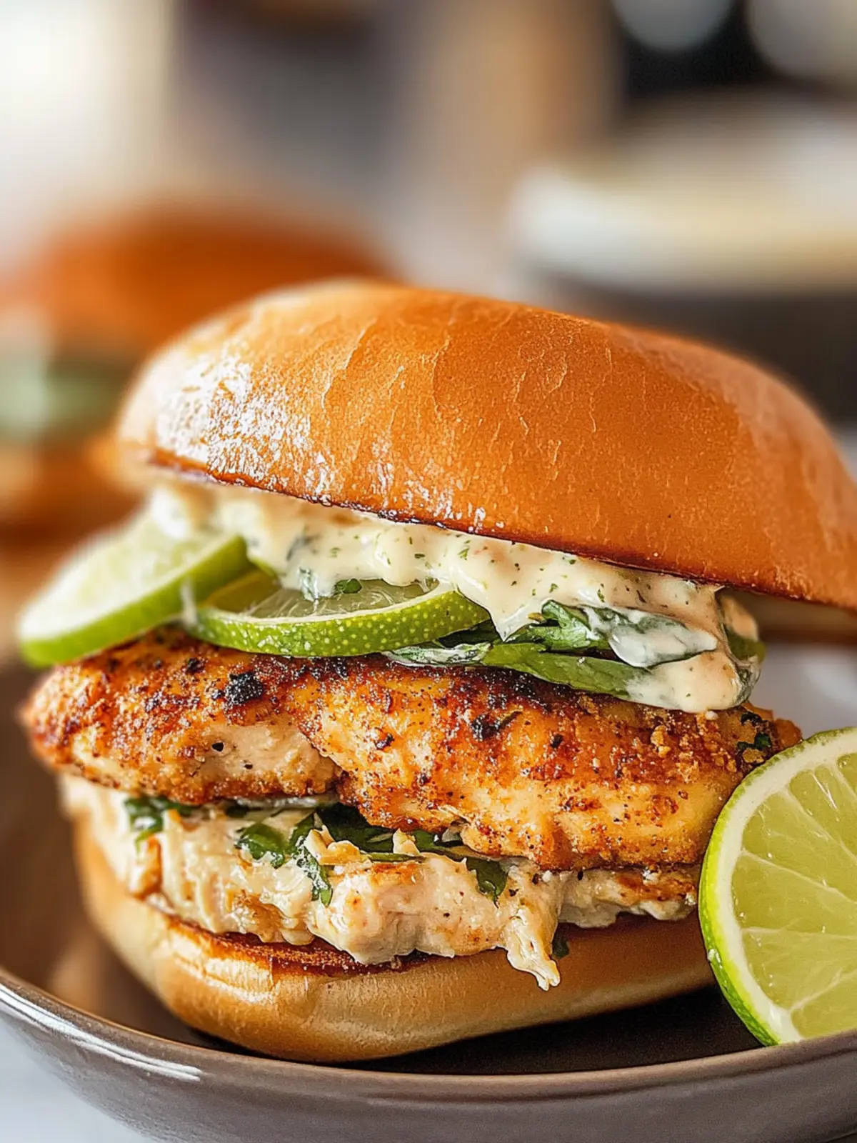 Crispy Cilantro Lime Chicken Sandwich You’ll Crave Daily 3 Crispy Cilantro Lime Chicken Sandwich (Air-Fried or Oven Baked)