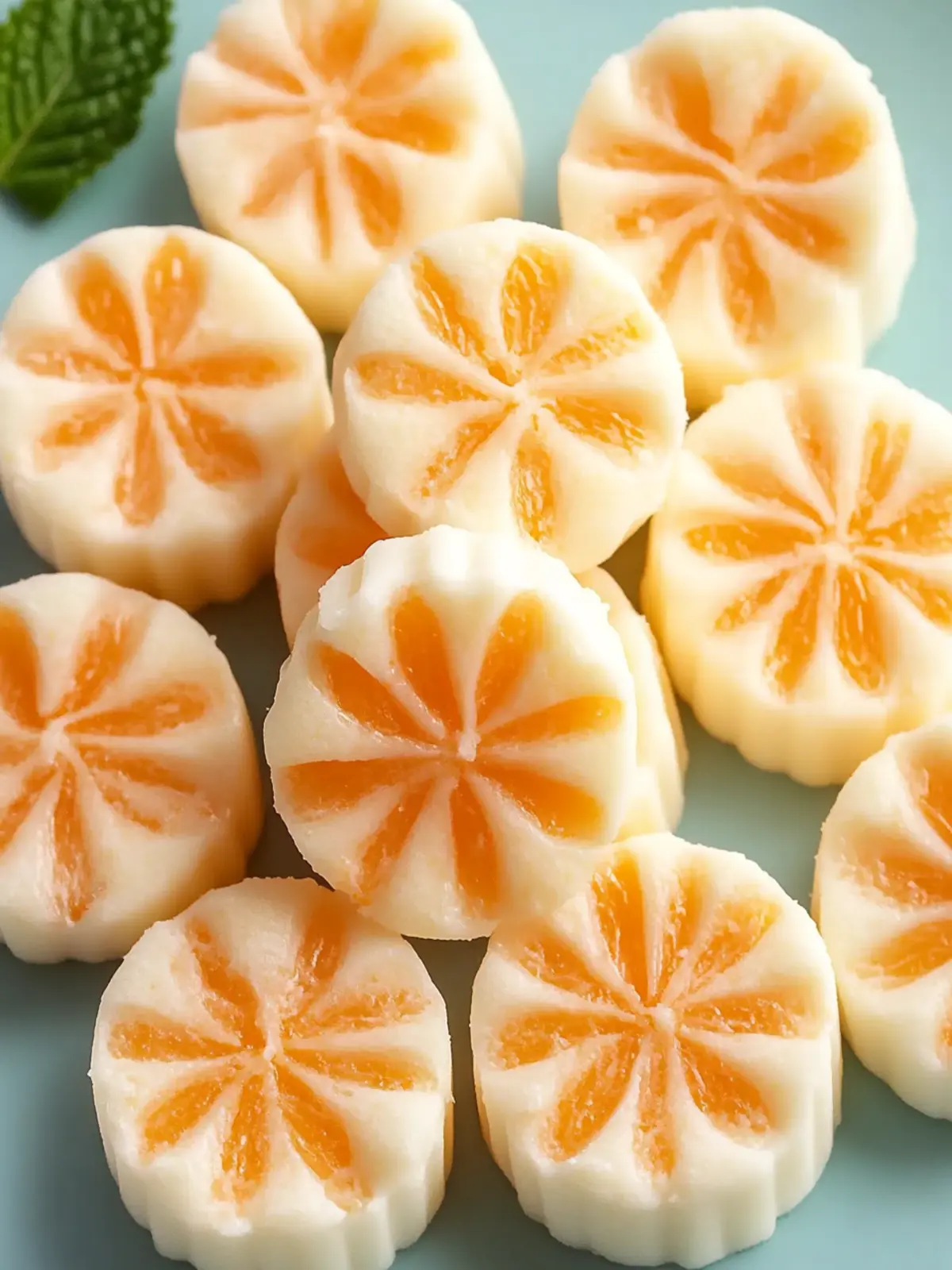 Sweet Orange Cream Cheese Mints for a Festive Treat! 2 Sweet Orange Cream Cheese Mints
