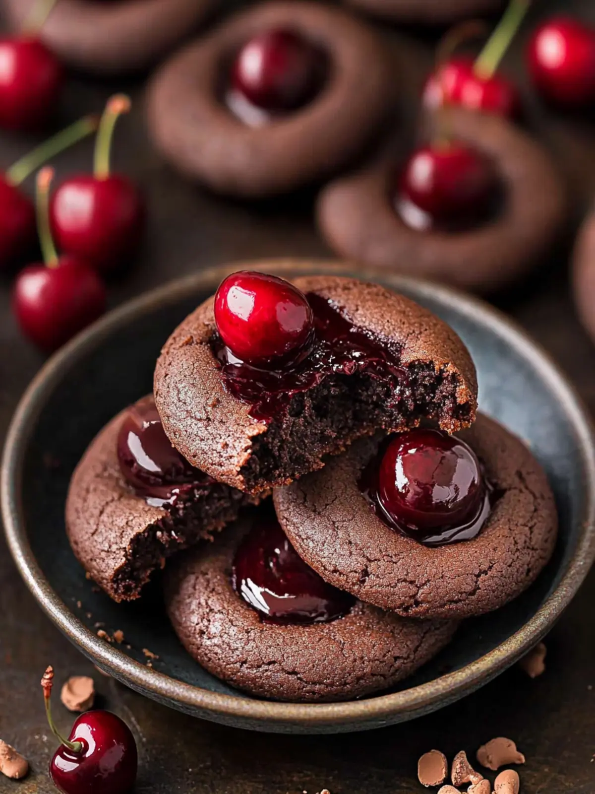 Decadent Chocolate Cherry Cookies for a Sweet Surprise 2 Chocolate Cherry Cookies