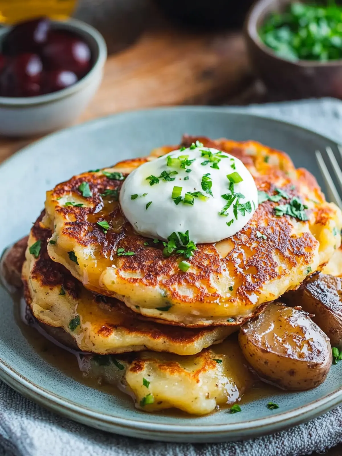 Irresistible Irish Potato Pancakes Stuffed with Sausage Delight 4 Irish Potato Pancakes