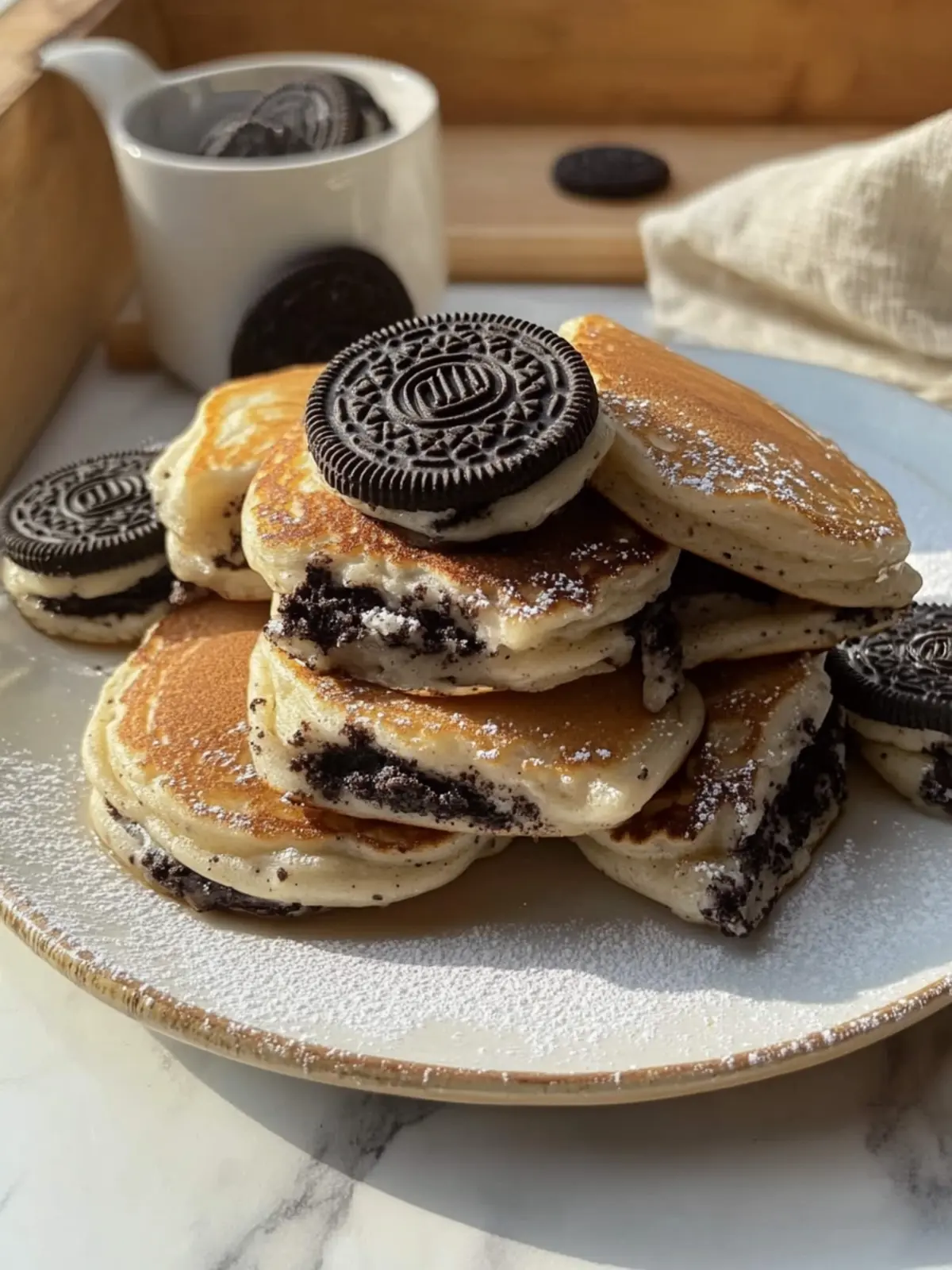 Fluffy and Easy Oreo Stuffed Pancakes Recipe for Weekend Joy 2 Fluffy and easy Oreo stuffed pancakes recipe