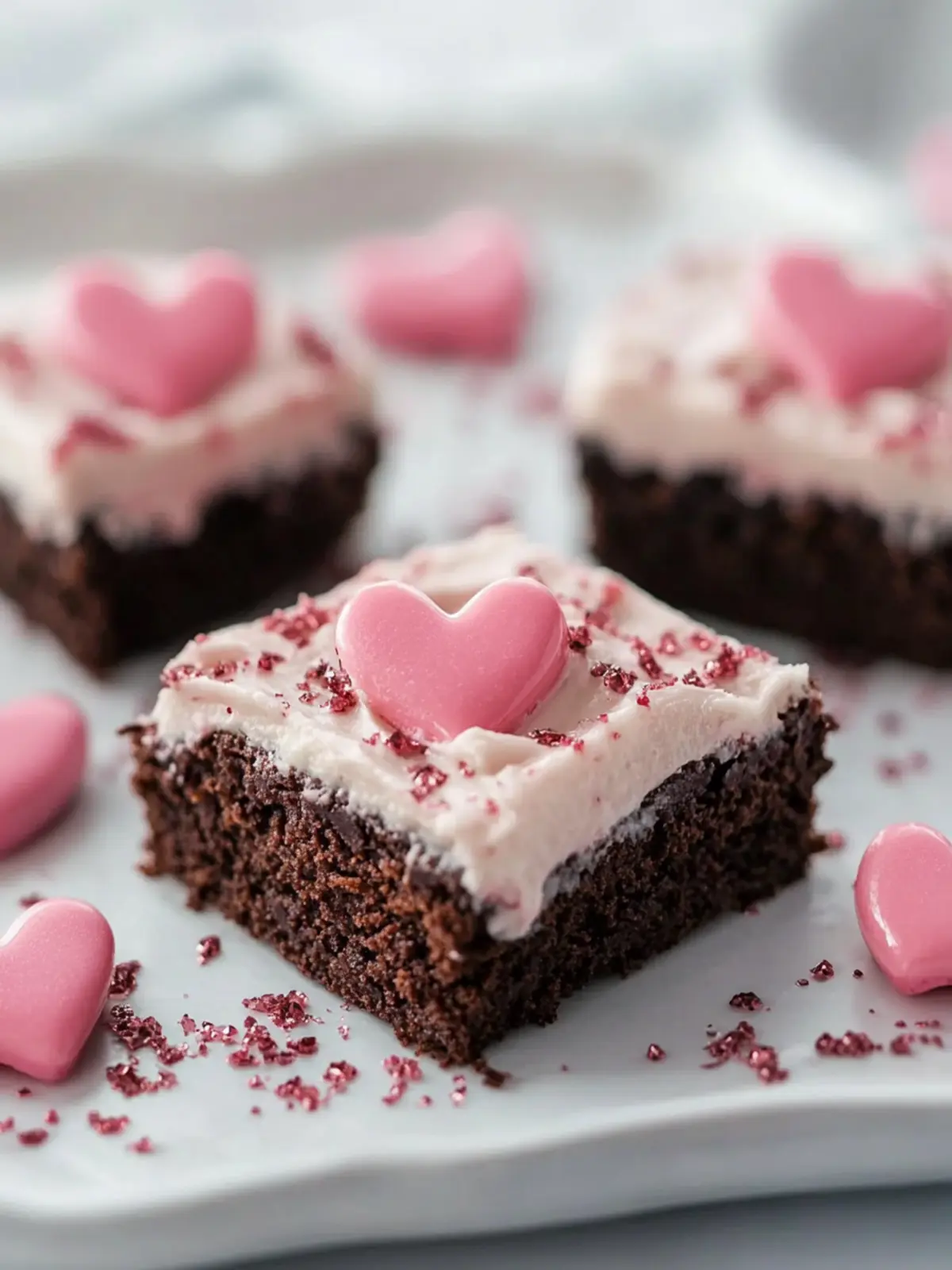 Fudgy Valentine's Day Brownies With Dreamy Frosting Recipe 2 Valentine’s Day Brownies With Frosting