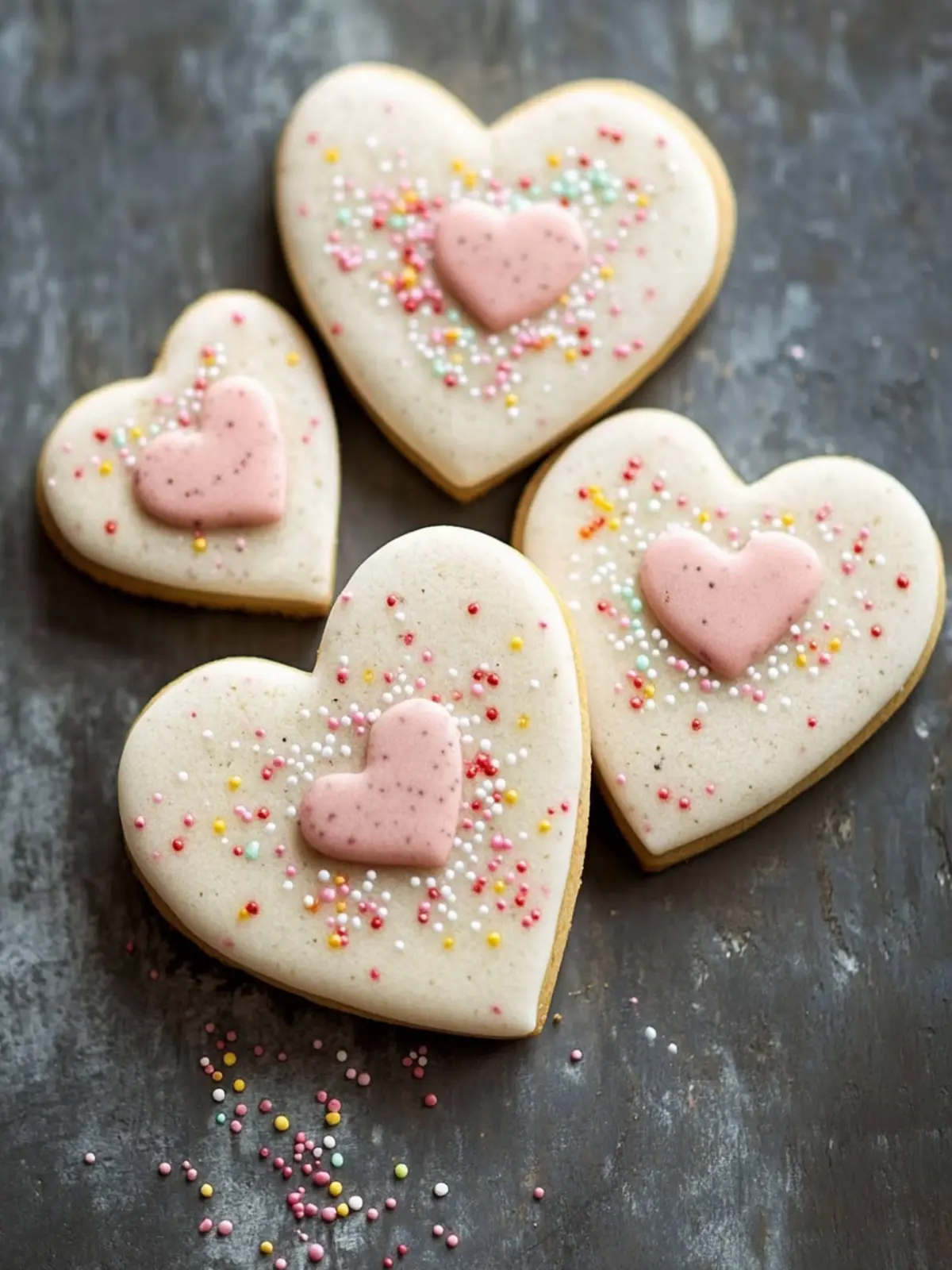 How to Make Rustic Speckled Heart Cookies That Wow Your Guests 4 How to Make Rustic Speckled Heart Cookies