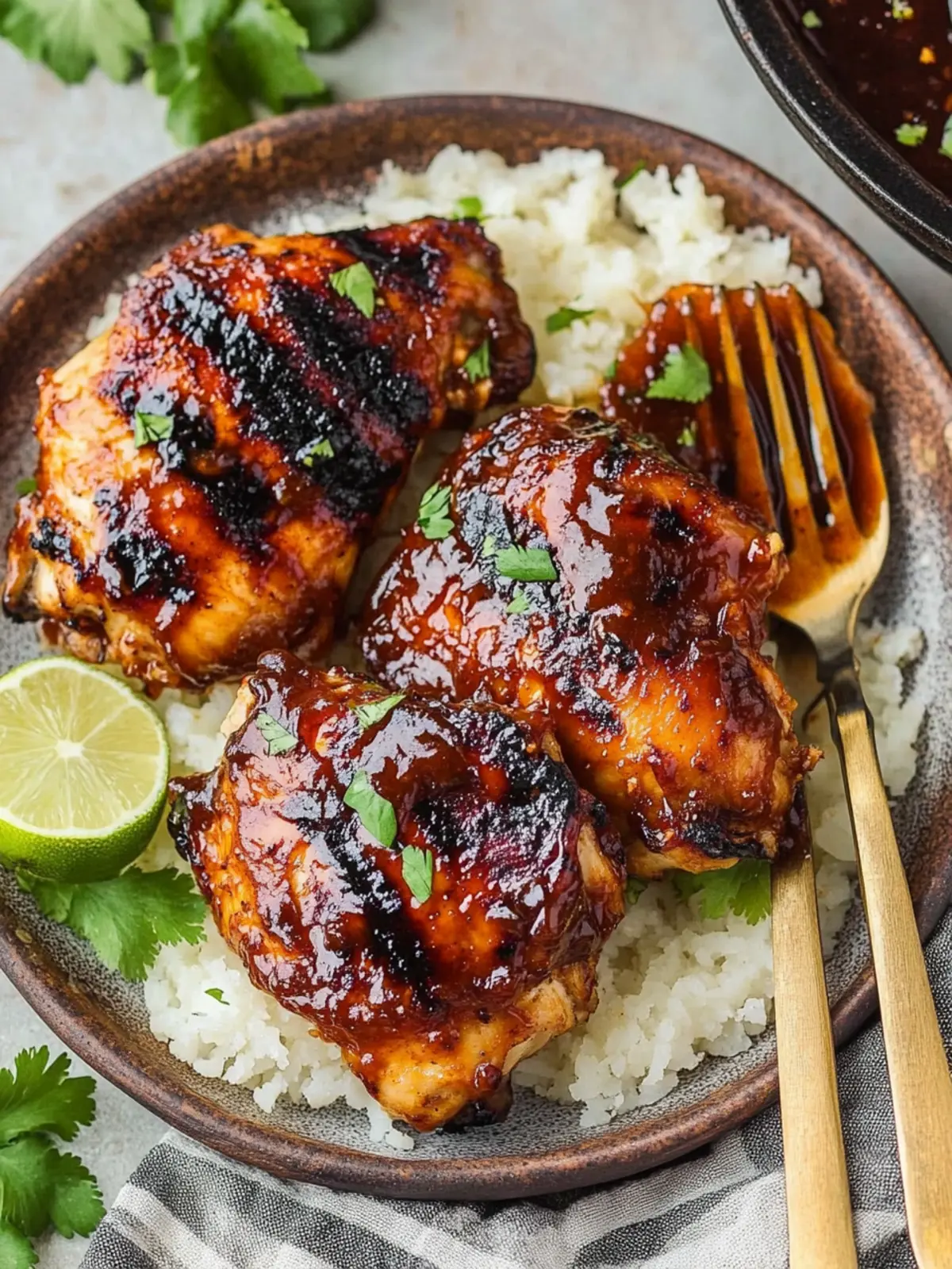 Savory Grilled BBQ Chicken Thighs with Smoky Dry Rub Bliss 4 Grilled BBQ Chicken Thighs