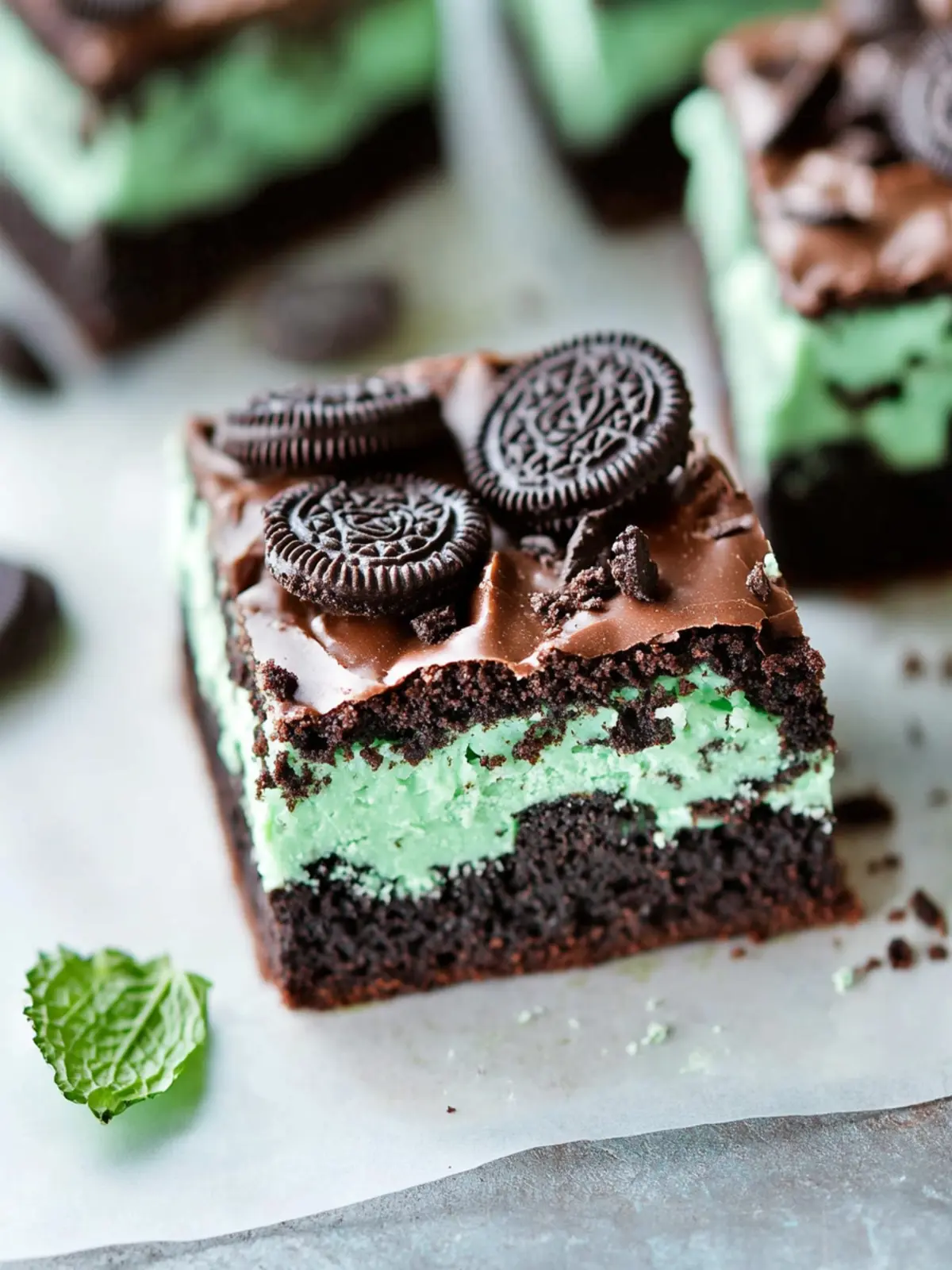 Decadent Triple Layer Fudgy Mint Oreo Brownies to Savor 5 Triple Layer Fudgy Mint Oreo Brownies