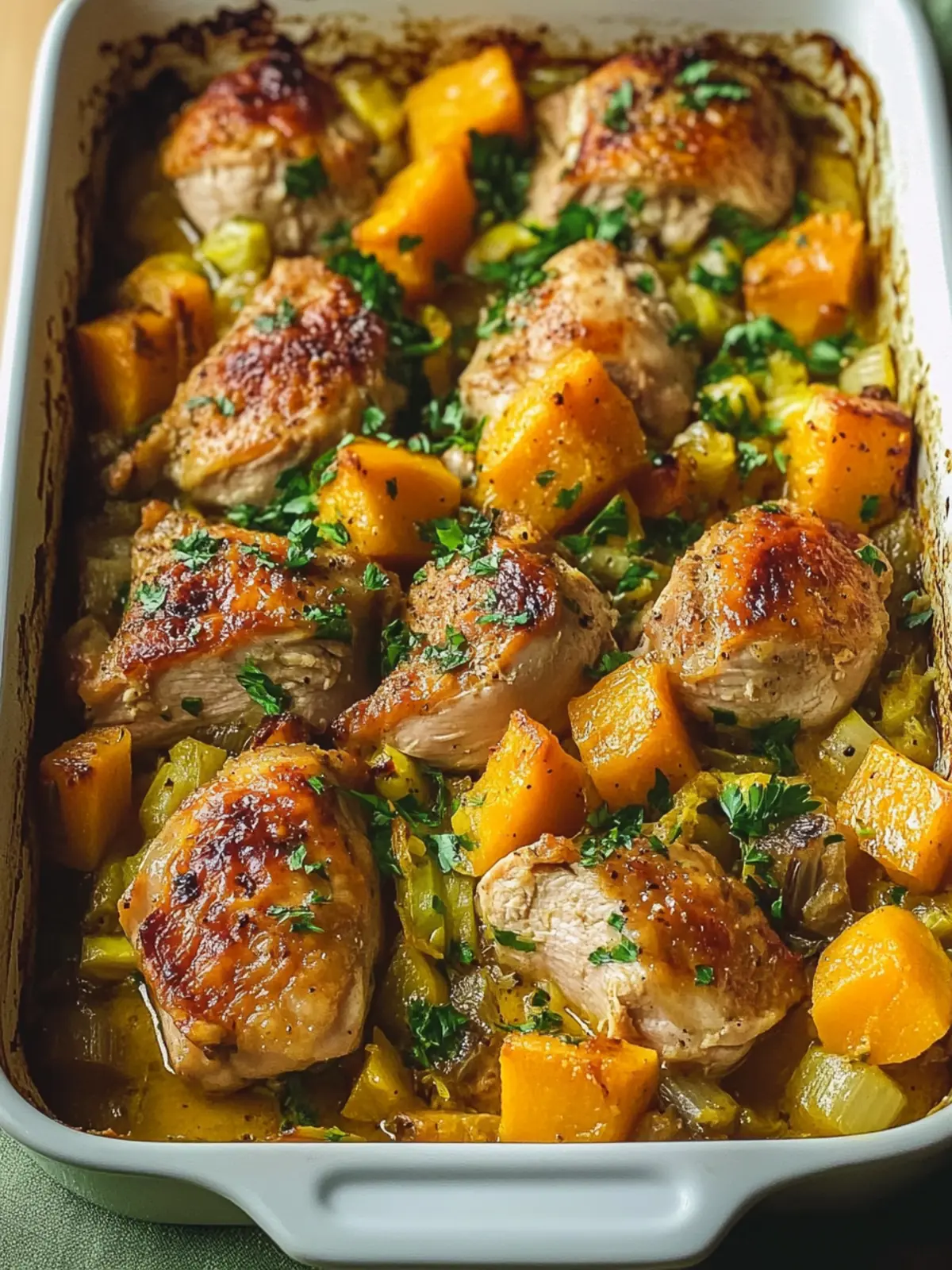 Cozy Roasted Chicken Leek and Butternut Squash Bake Delight 4 Roasted Chicken Leek and Butternut Squash Bake