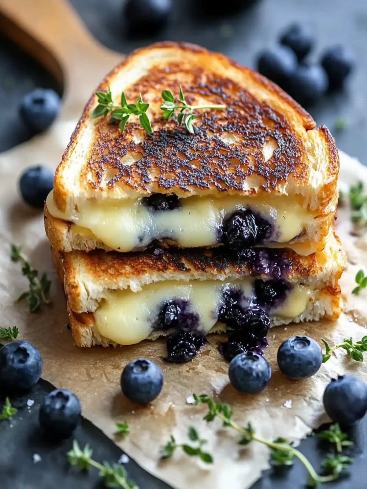 Crispy Blueberry Grilled Cheese: A Sweet Brunch Surprise 3 Crispy Blueberry Grilled Cheese