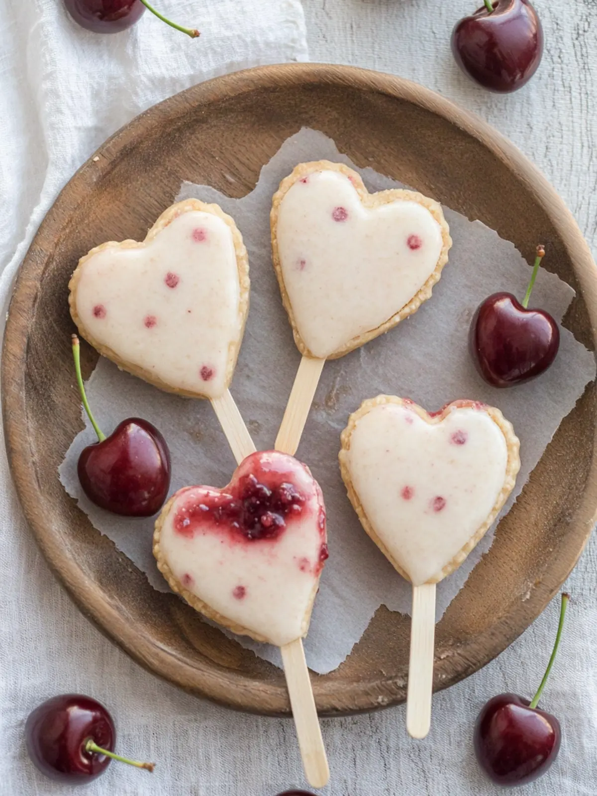 Cherry Jam Heart Pie Pops: Love at First Bite Delight 2 Cherry Jam Heart Pie Pops