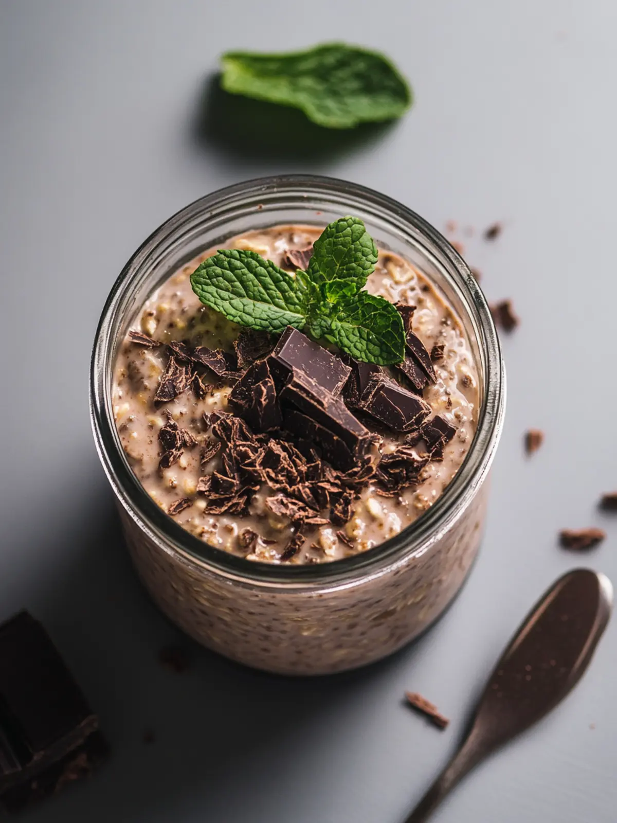 Delicious Chocolate Mint Overnight Oats for a Revitalizing Breakfast 3 Chocolate Mint Overnight Oats