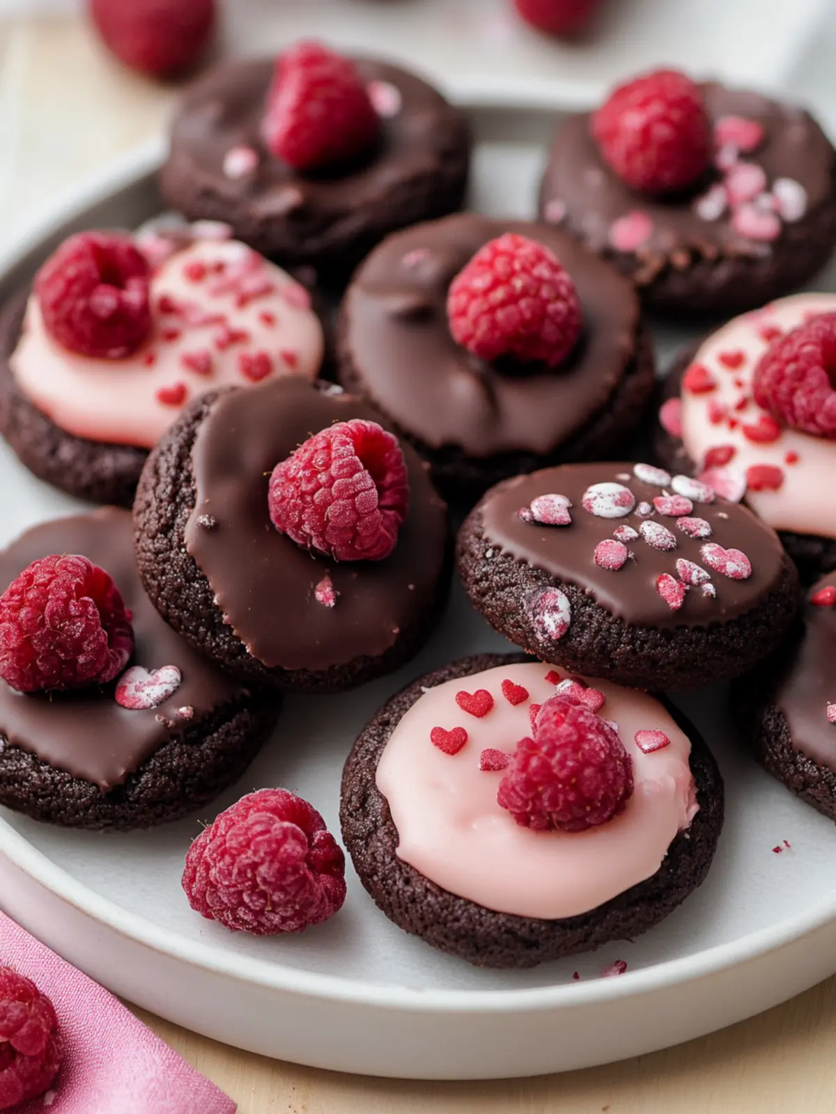 Valentine Ganache Cookies: Soft Treats for Sweet Moments 2 Valentine Ganache Cookies: Soft-Hearted Chocolate and Raspberry Treats for Sweet Moments