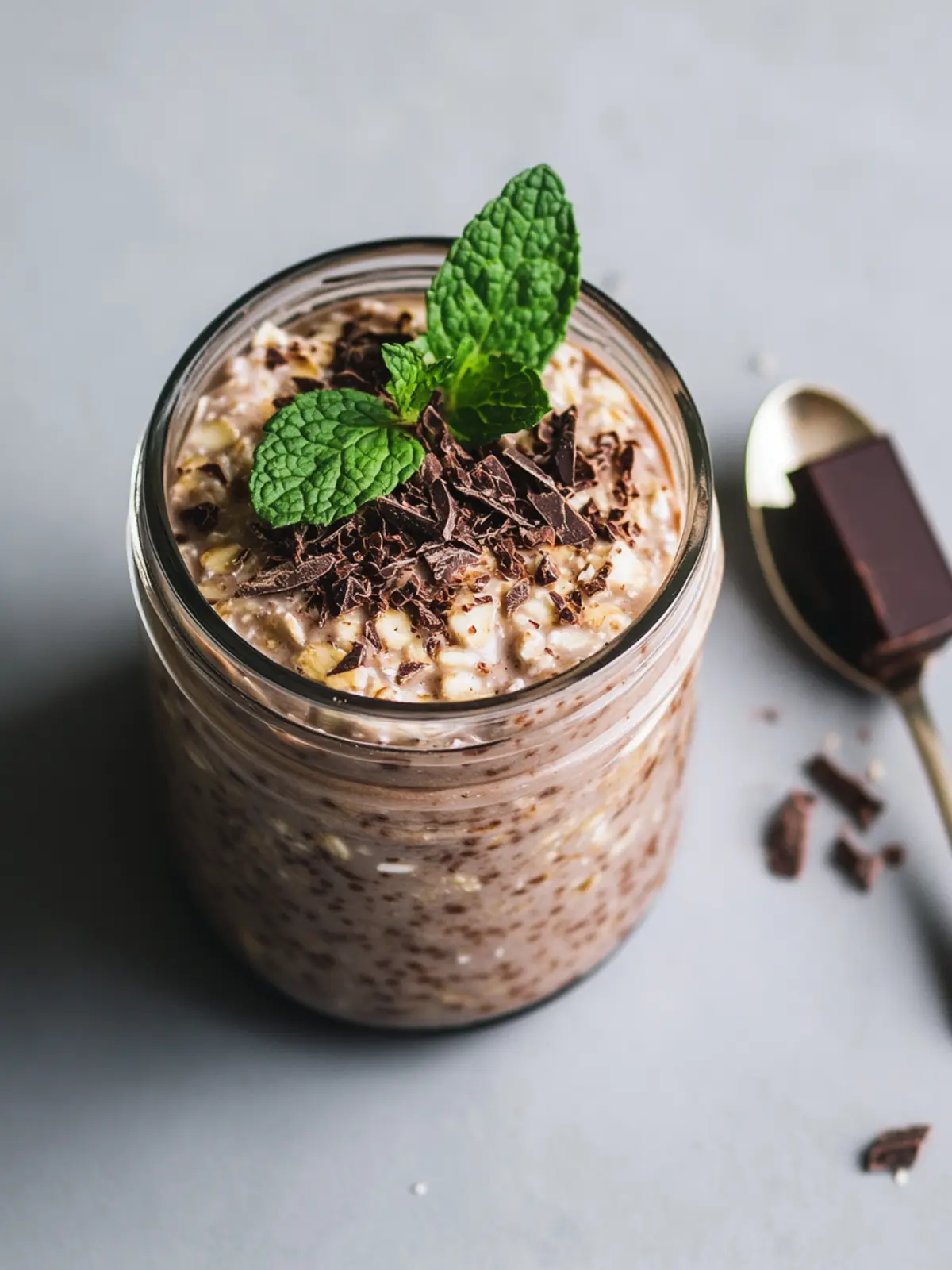 Delicious Chocolate Mint Overnight Oats for a Revitalizing Breakfast 4 Chocolate Mint Overnight Oats