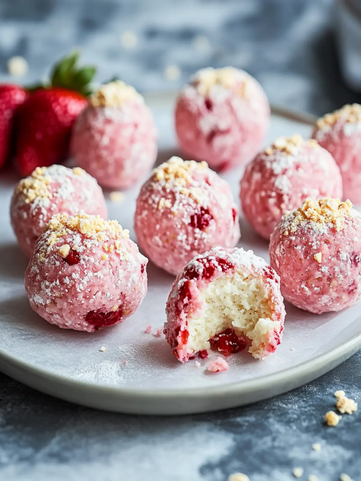 Strawberry Shortcake No-Bake Balls Recipe: Creamy Delight Bites 4 Strawberry Shortcake No-Bake Balls Recipe: Creamy Berry Bites