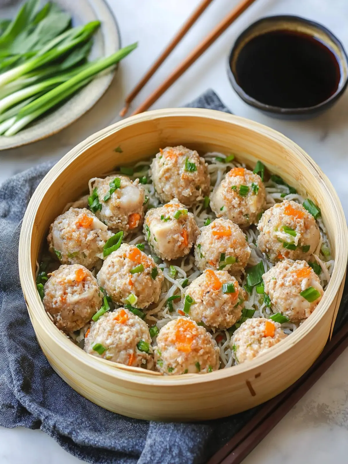 Savory Pearl Meatball with Pork, Tofu and Shrimp Magic 2 Pearl Meatball with Pork, Tofu and Shrimp (珍珠丸子)