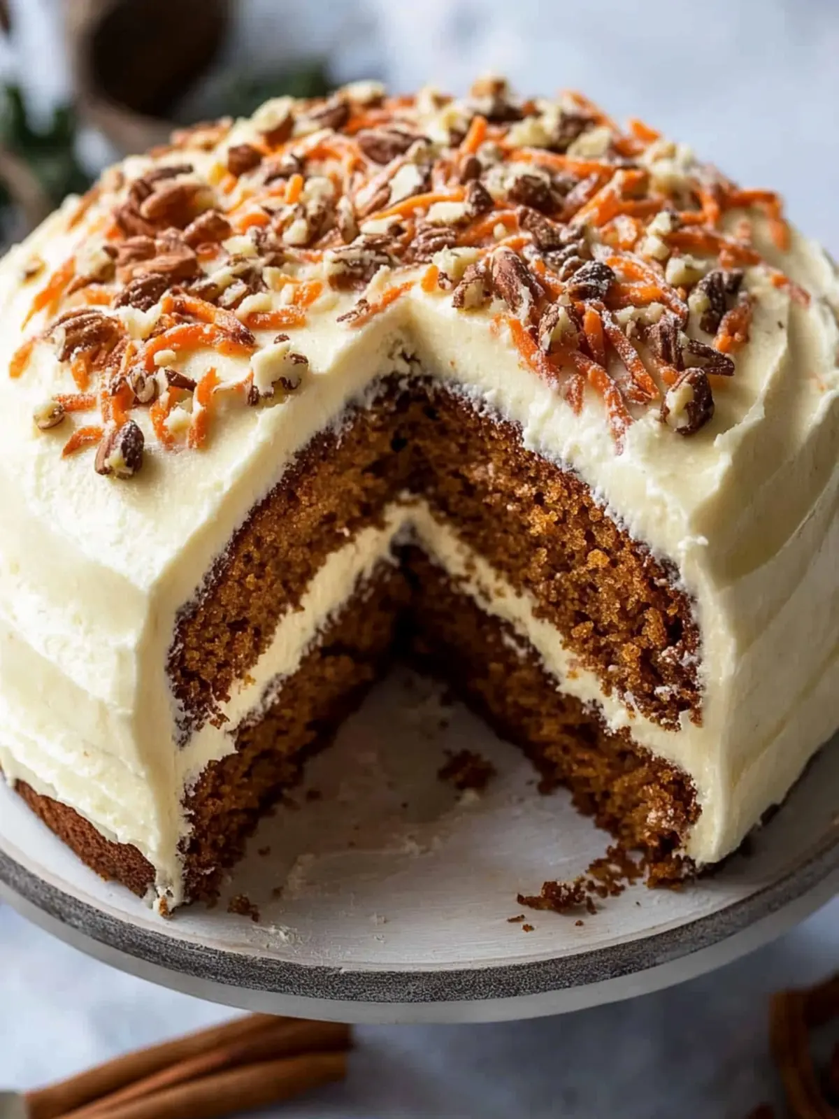 Irresistibly Moist Carrot Cake with Dreamy Cream Cheese Frosting 2 Carrot Cake