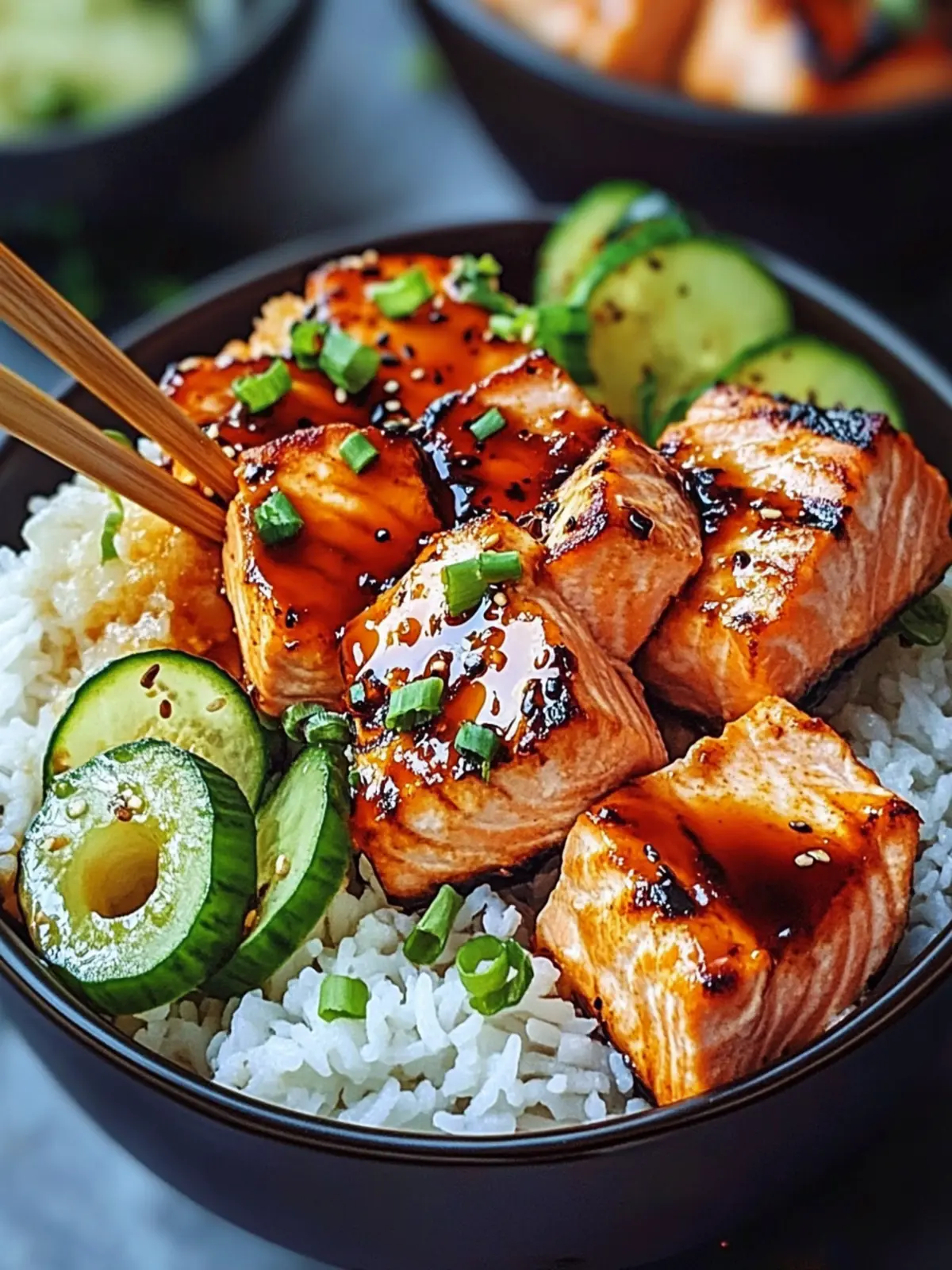 Sriracha Honey Salmon Bowls for a Flavorful Weeknight Feast 3 Sriracha Honey Salmon Bowls