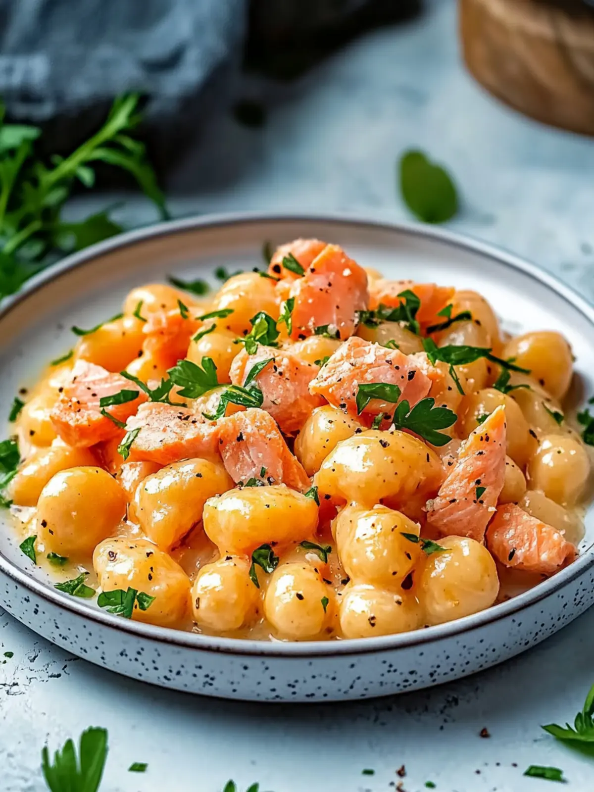 Juicy Smoked Salmon Gnocchi in Creamy Dill Sauce Delight 3 Juicy Smoked Salmon Gnocchi
