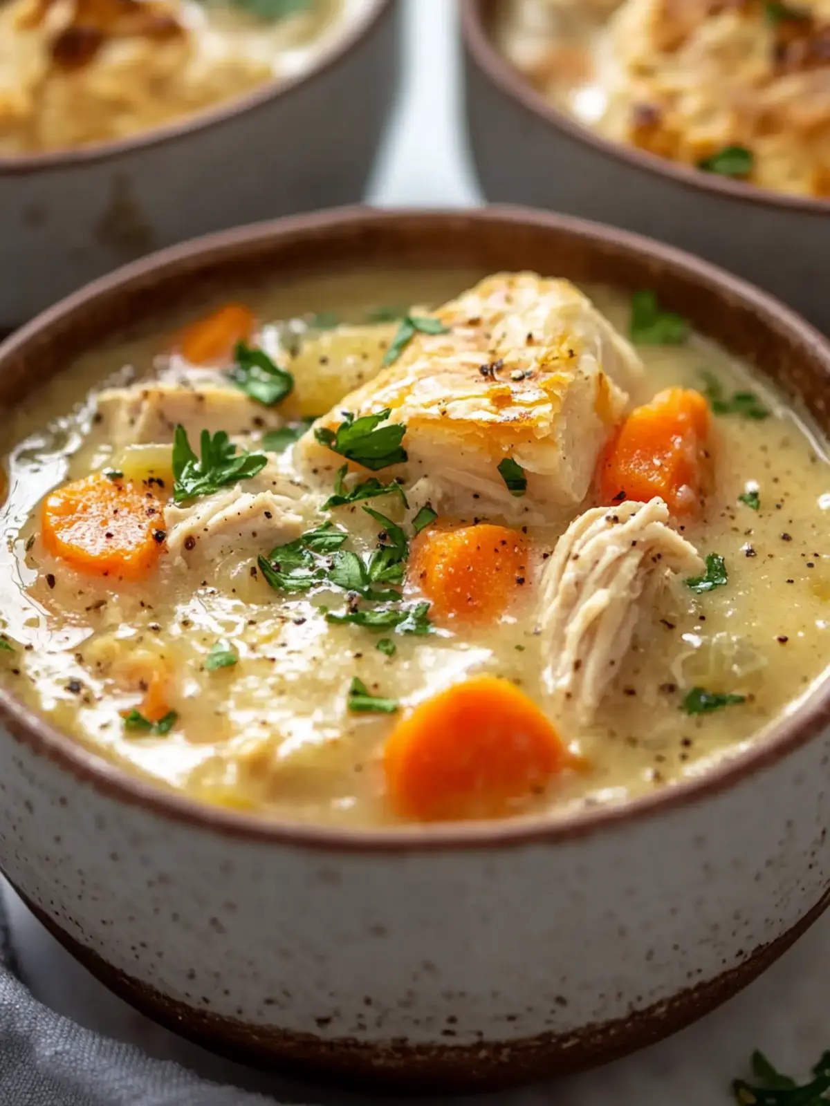 High Protein Chicken Pot Pie Soup for Cozy Nights 2 High Protein Chicken Pot Pie Soup