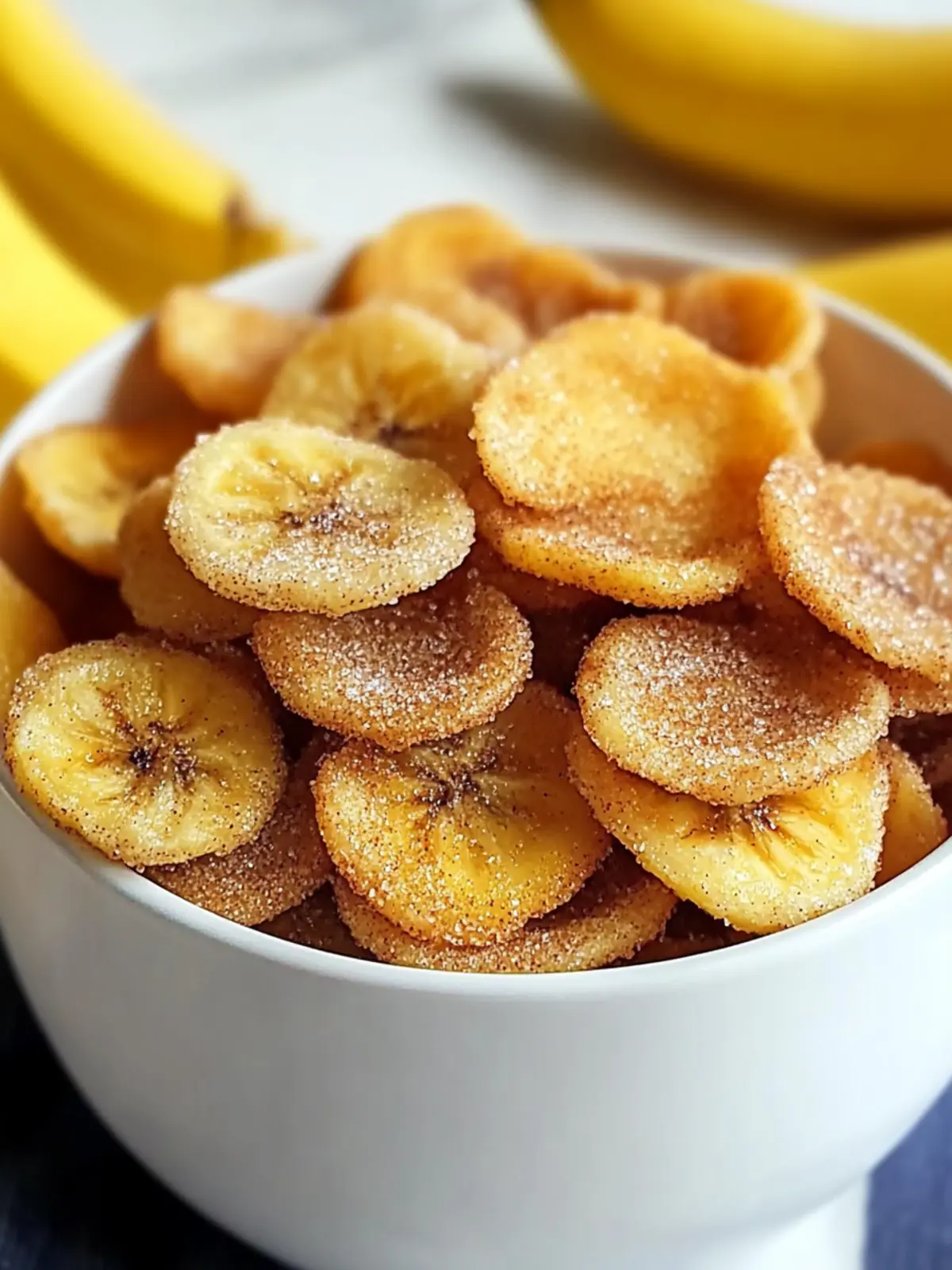 Crispy Cinnamon-Sugar Air Fryer Banana Chips You’ll Love 4 Cinnamon-Sugar Air Fryer Banana Chips