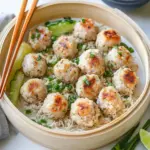 Savory Pearl Meatball with Pork, Tofu and Shrimp Magic 6 Pearl Meatball with Pork, Tofu and Shrimp (珍珠丸子)