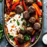 Savory Tray Bake Dinner: Irresistible Lamb Kofta Meatballs 7 Tray bake dinner: Lamb kofta meatballs