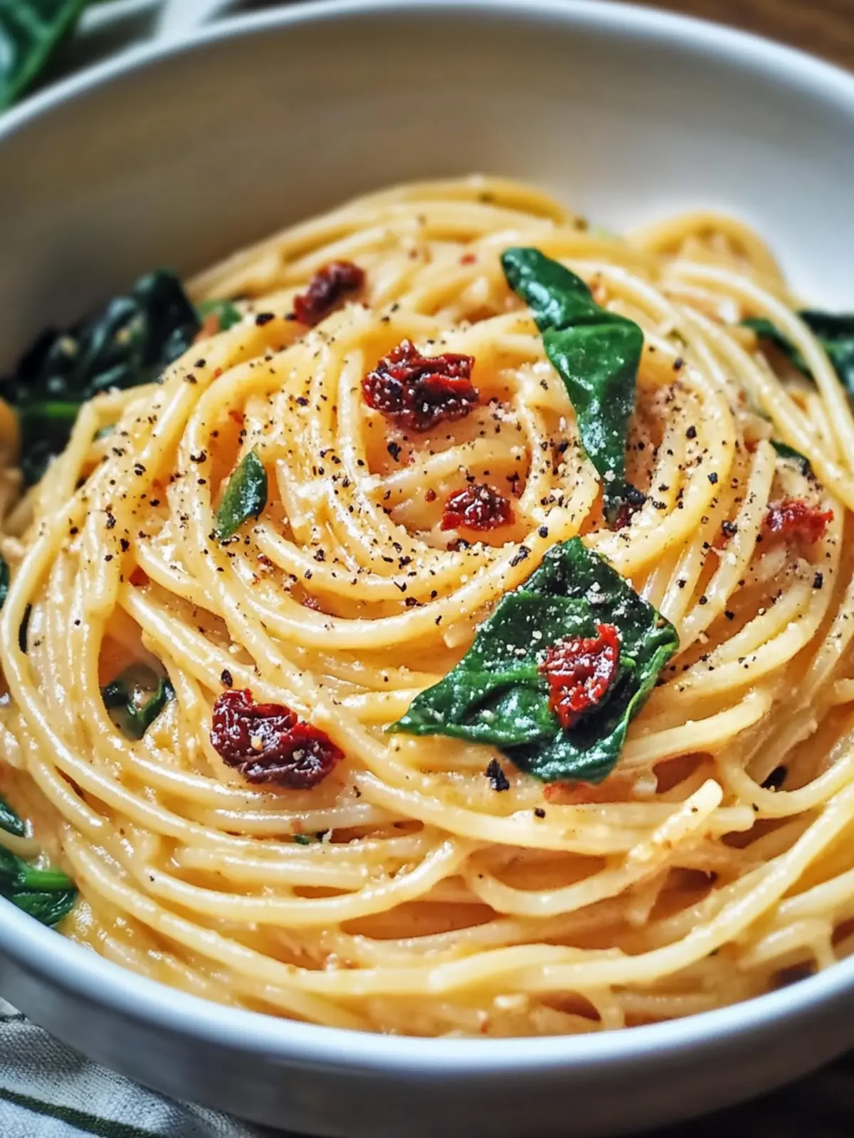 Irresistible Spaghetti & Spinach with Sun-Dried Tomato Cream Sauce 3 Spaghetti & Spinach with Sun-Dried Tomato Cream Sauce: An Incredible Ultimate Recipe