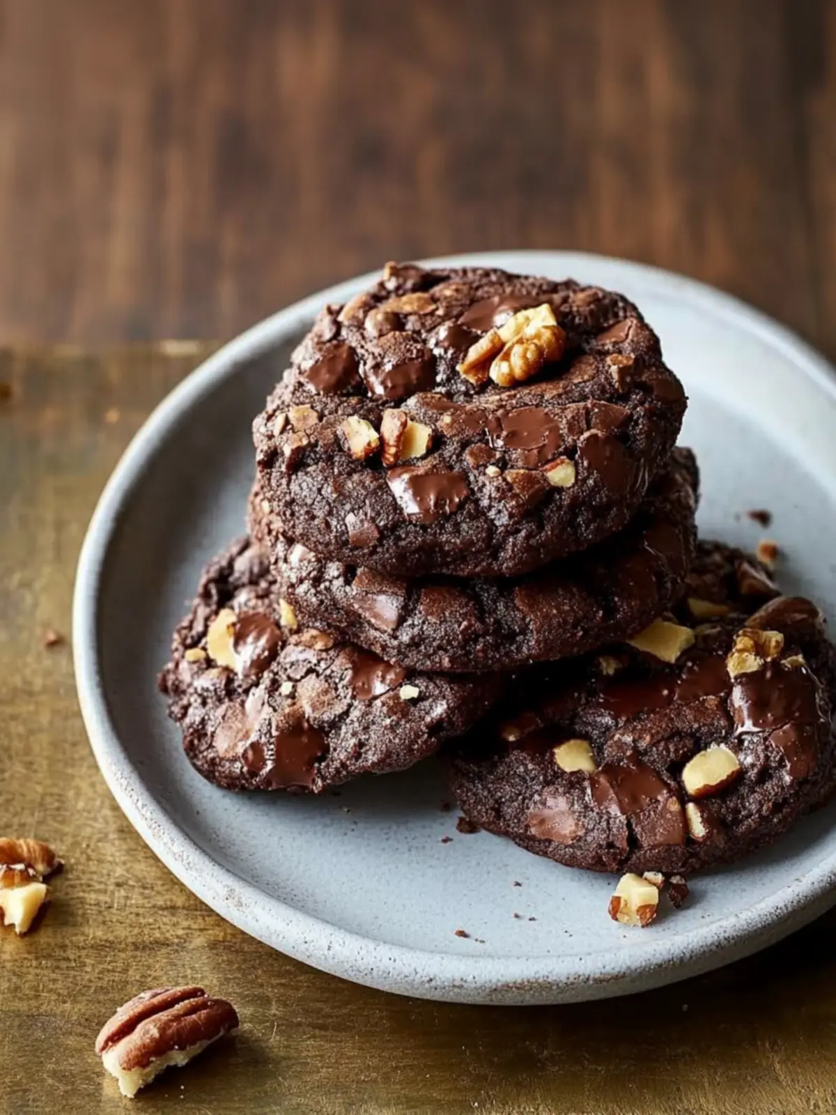 Irresistible Flourless Chocolate-Walnut Cookies Anyone Can Bake 3 Flourless Chocolate-Walnut Cookies