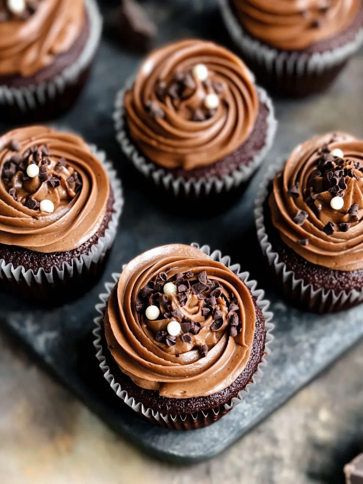 Indulge in Eggless Chocolate Cupcakes Recipe with Creamy Frosting 2 Eggless Chocolate Cupcakes Recipe